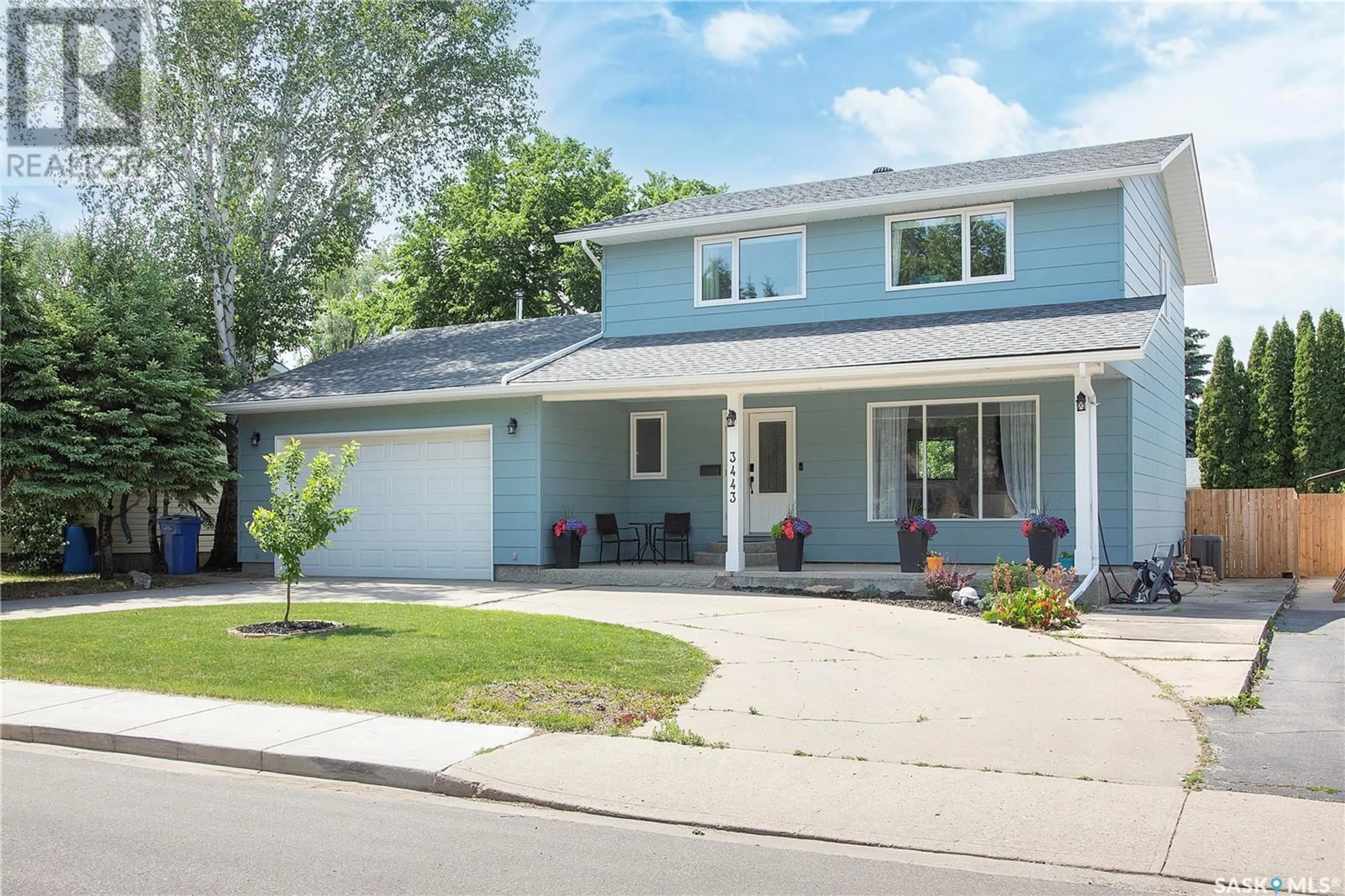 Home with vinyl exterior material, street for 3443 JORDAN DRIVE, Prince Albert Saskatchewan S6V6Y3