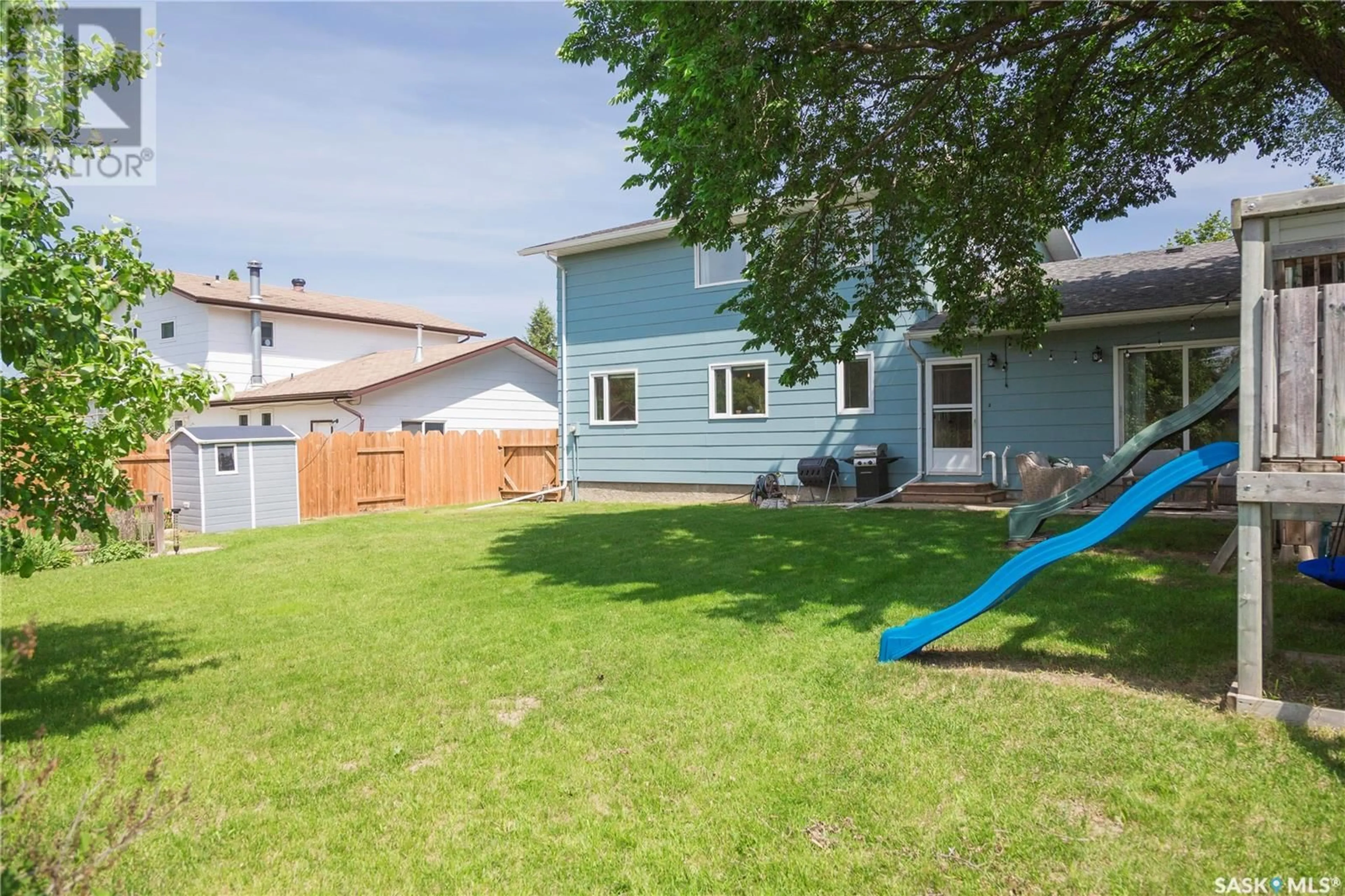 A pic from outside/outdoor area/front of a property/back of a property/a pic from drone, street for 3443 JORDAN DRIVE, Prince Albert Saskatchewan S6V6Y3