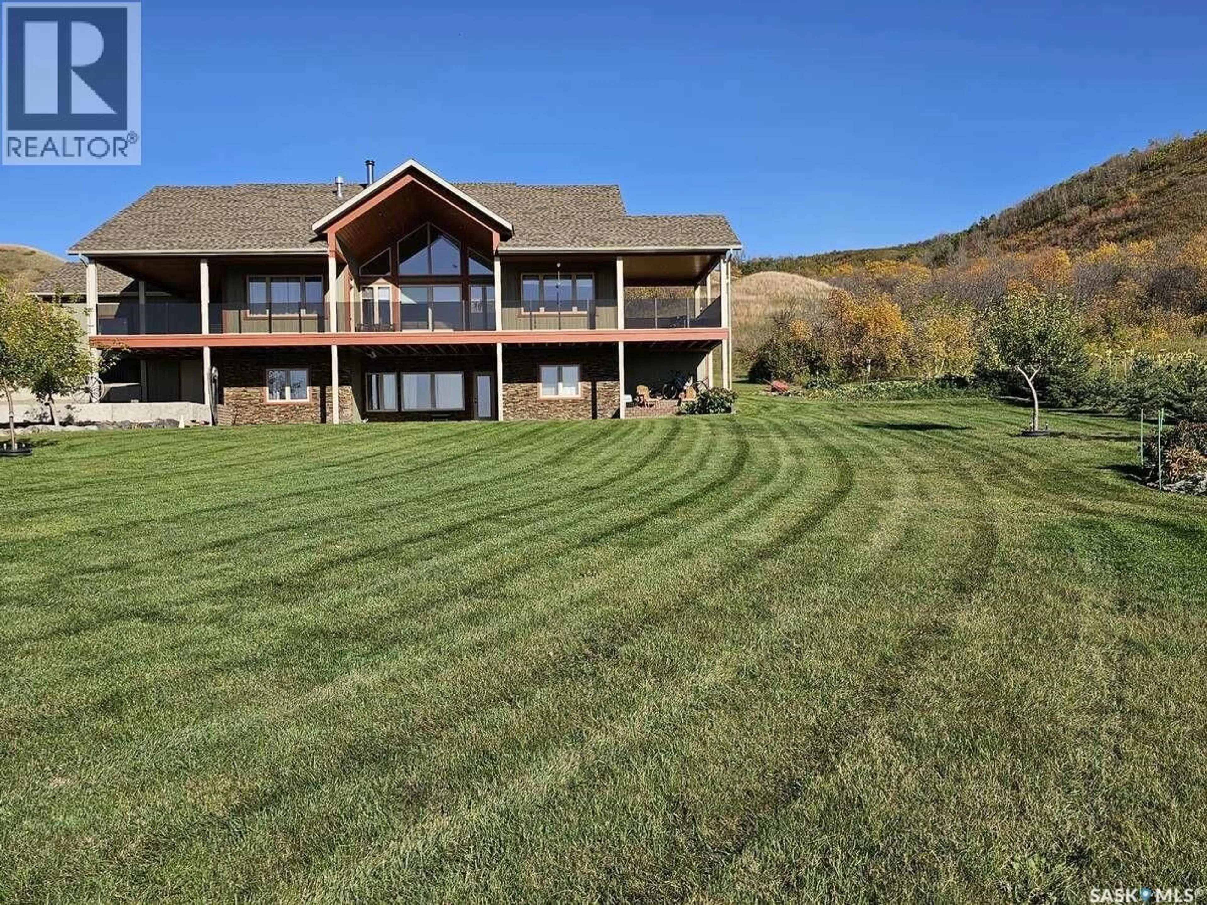 A pic from outside/outdoor area/front of a property/back of a property/a pic from drone, water/lake/river/ocean view for 765 FORT SAN ROAD, Fort Qu'Appelle Saskatchewan S0G1S0