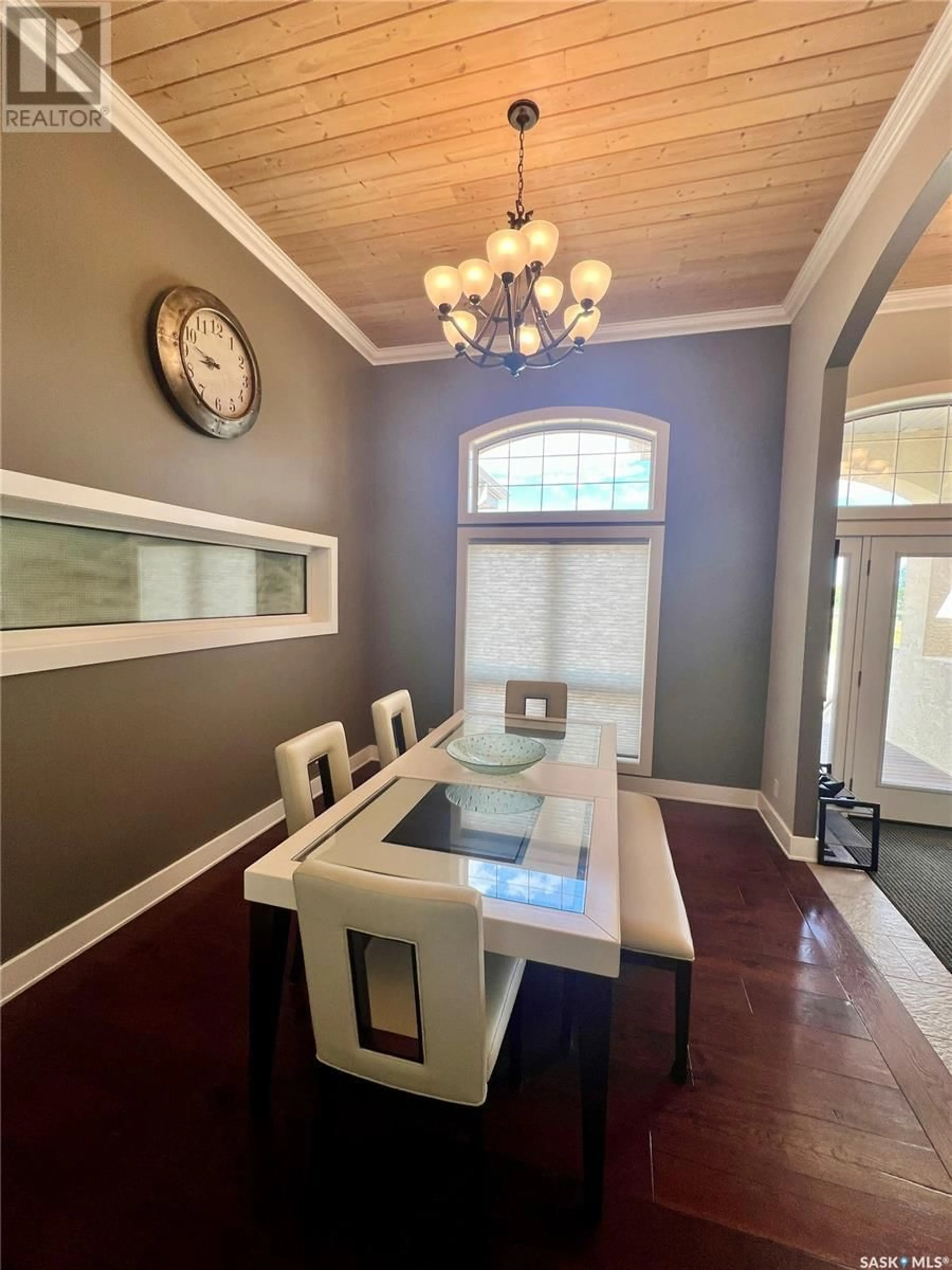 Dining room, wood/laminate floor for NATALIE ACRES, Waldeck Saskatchewan S0H4J0