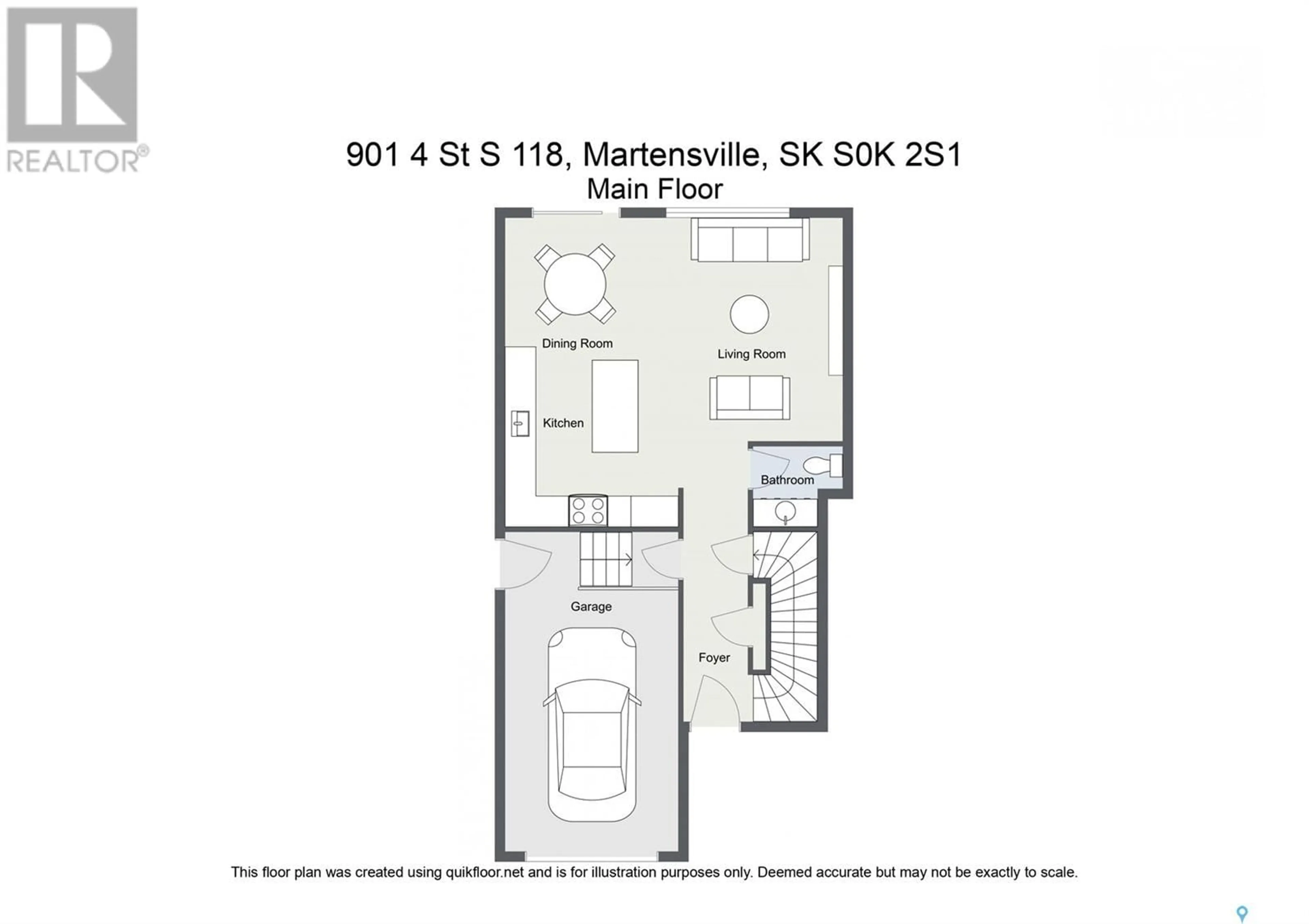 Floor plan for S - 118 901 4TH STREET, Martensville Saskatchewan S0K2T1