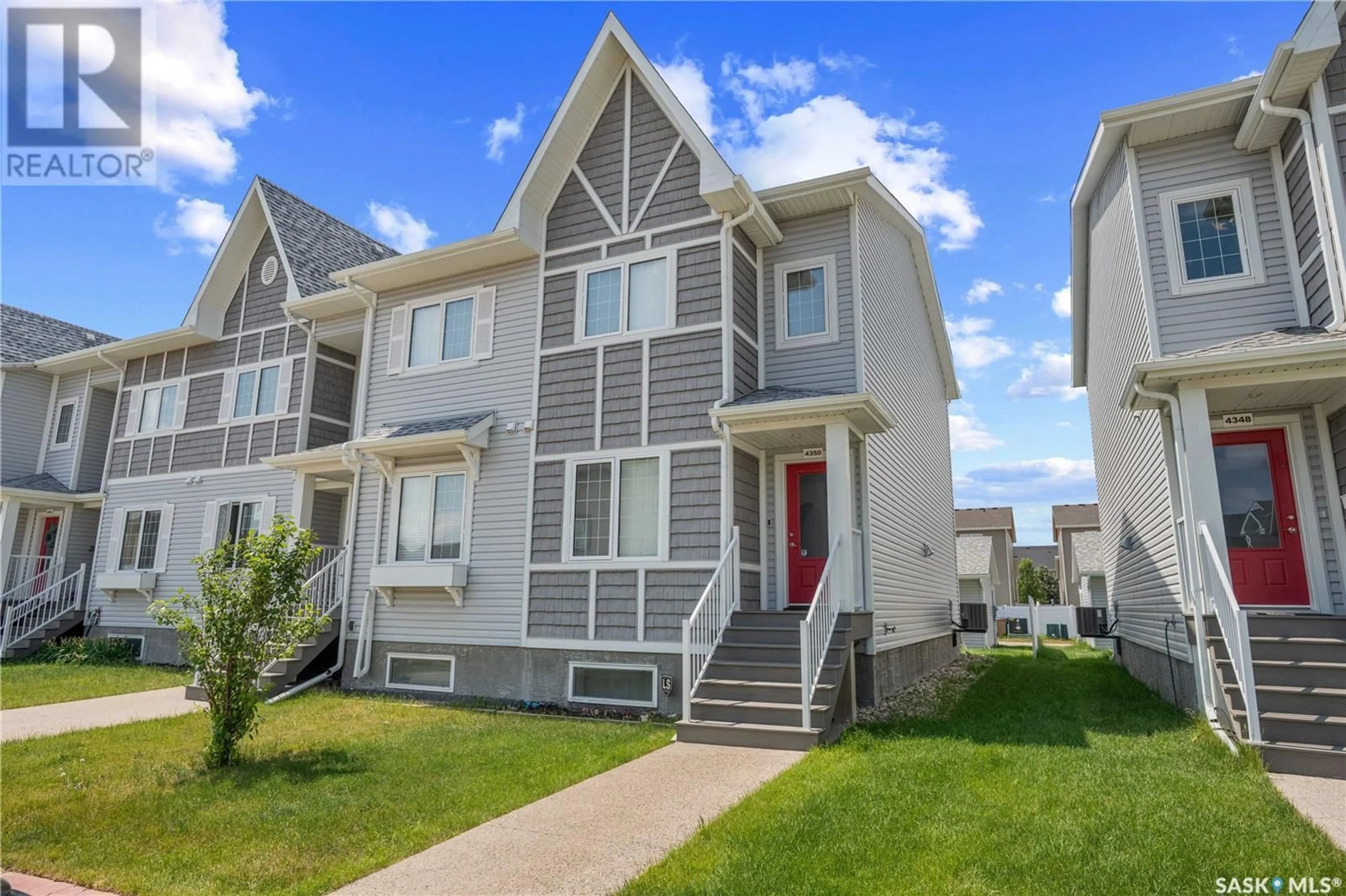 Home with vinyl exterior material, street for 4350 SHAFFER STREET, Regina Saskatchewan S4W0L4