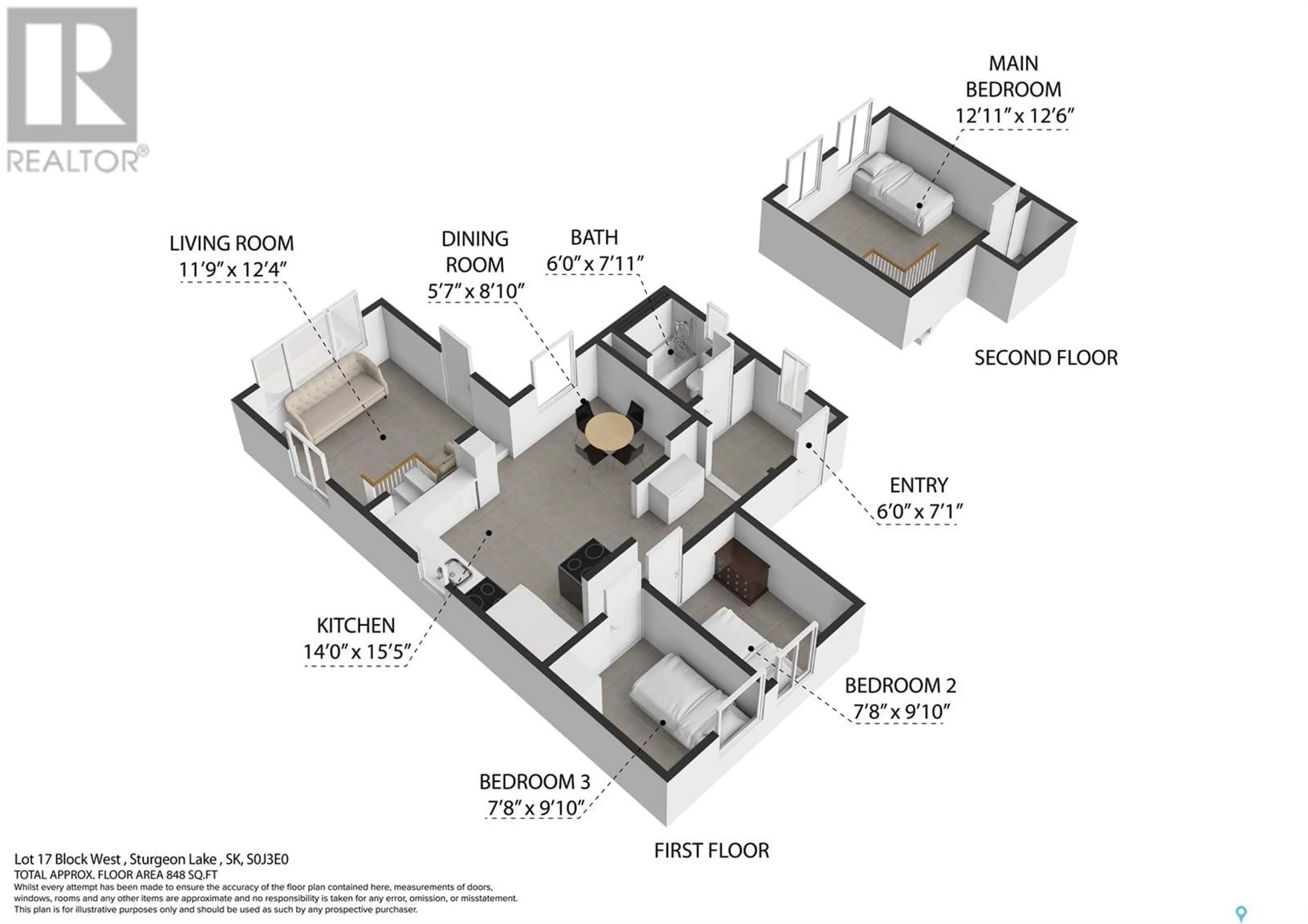 Floor plan for West - 17 LOT BLOCK, Shellbrook Rm No. 493 Saskatchewan S0J2E0