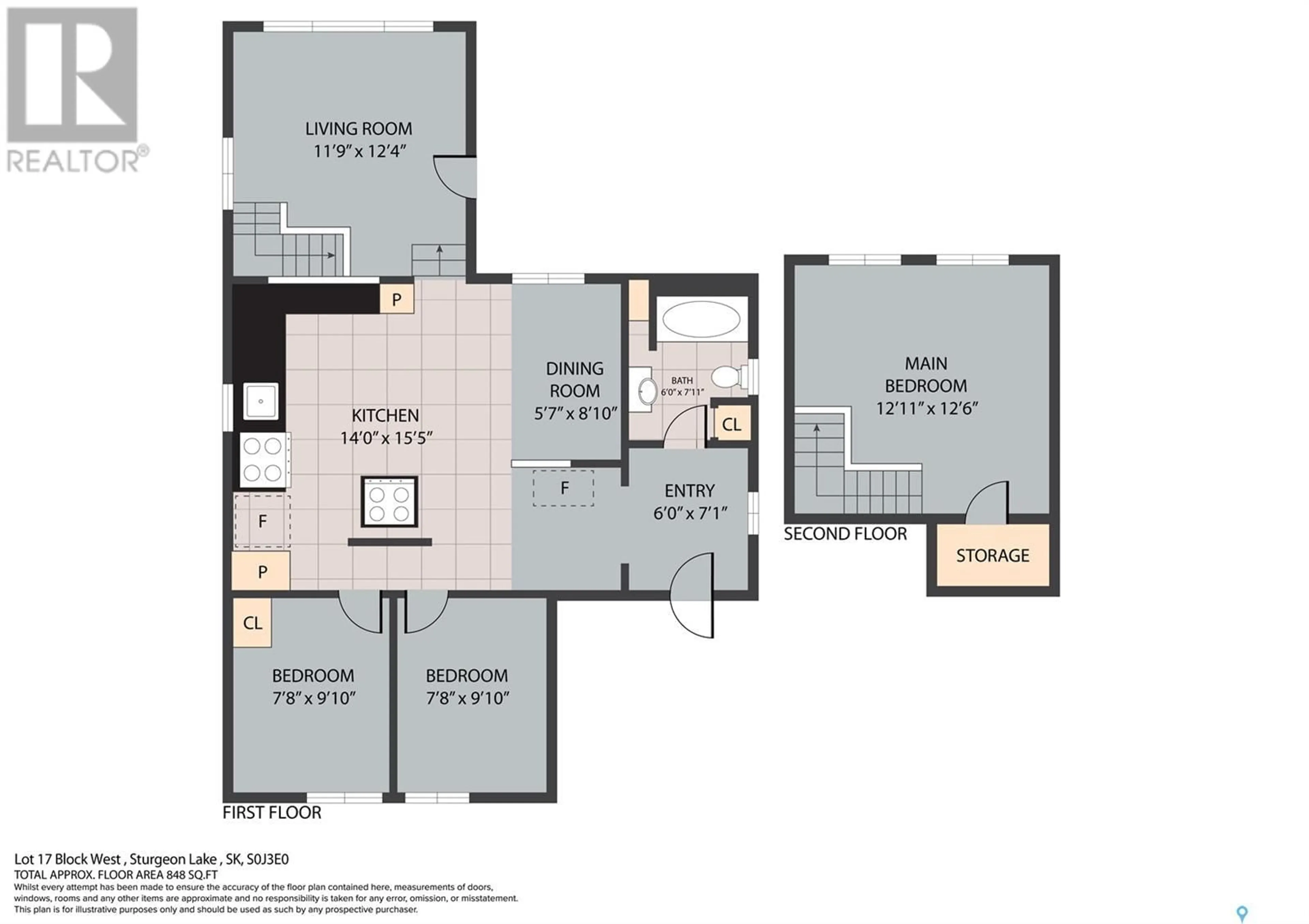 Floor plan for West - 17 LOT BLOCK, Shellbrook Rm No. 493 Saskatchewan S0J2E0