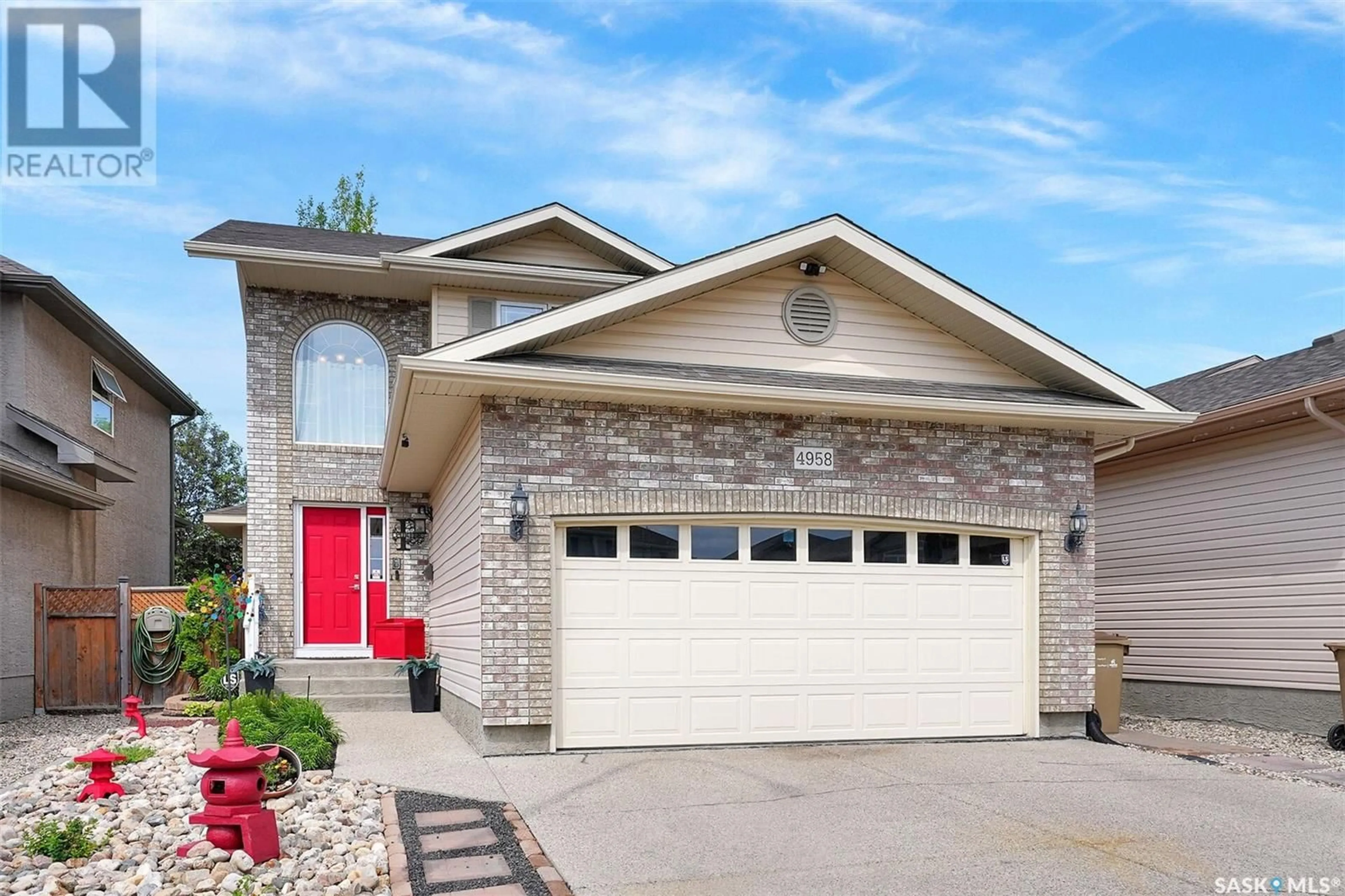 Home with brick exterior material, street for 4958 WEBSTER CRESCENT, Regina Saskatchewan S4X4T1