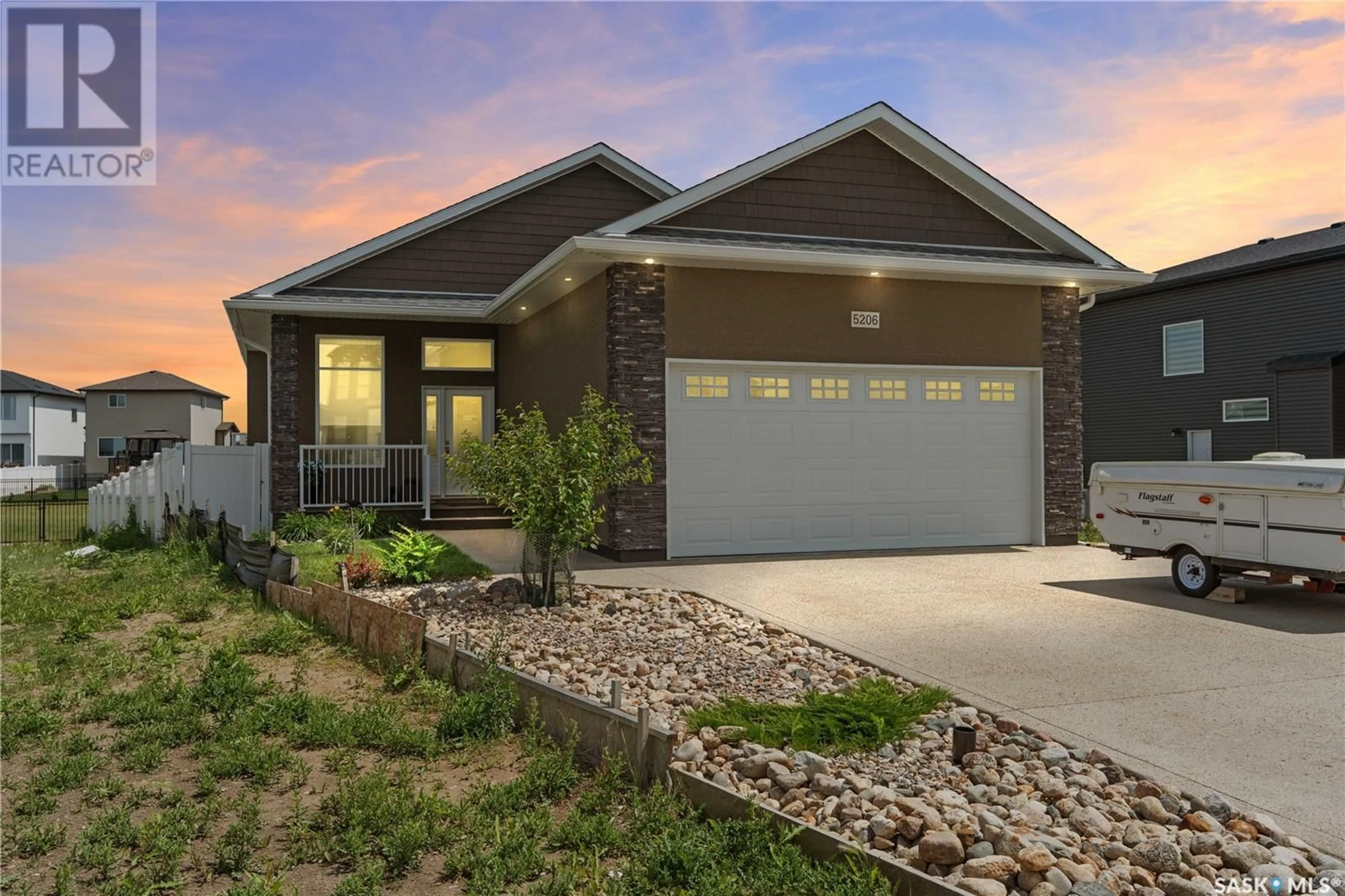 Home with brick exterior material, street for 5206 GREEN CRESCENT, Regina Saskatchewan S4V3S9