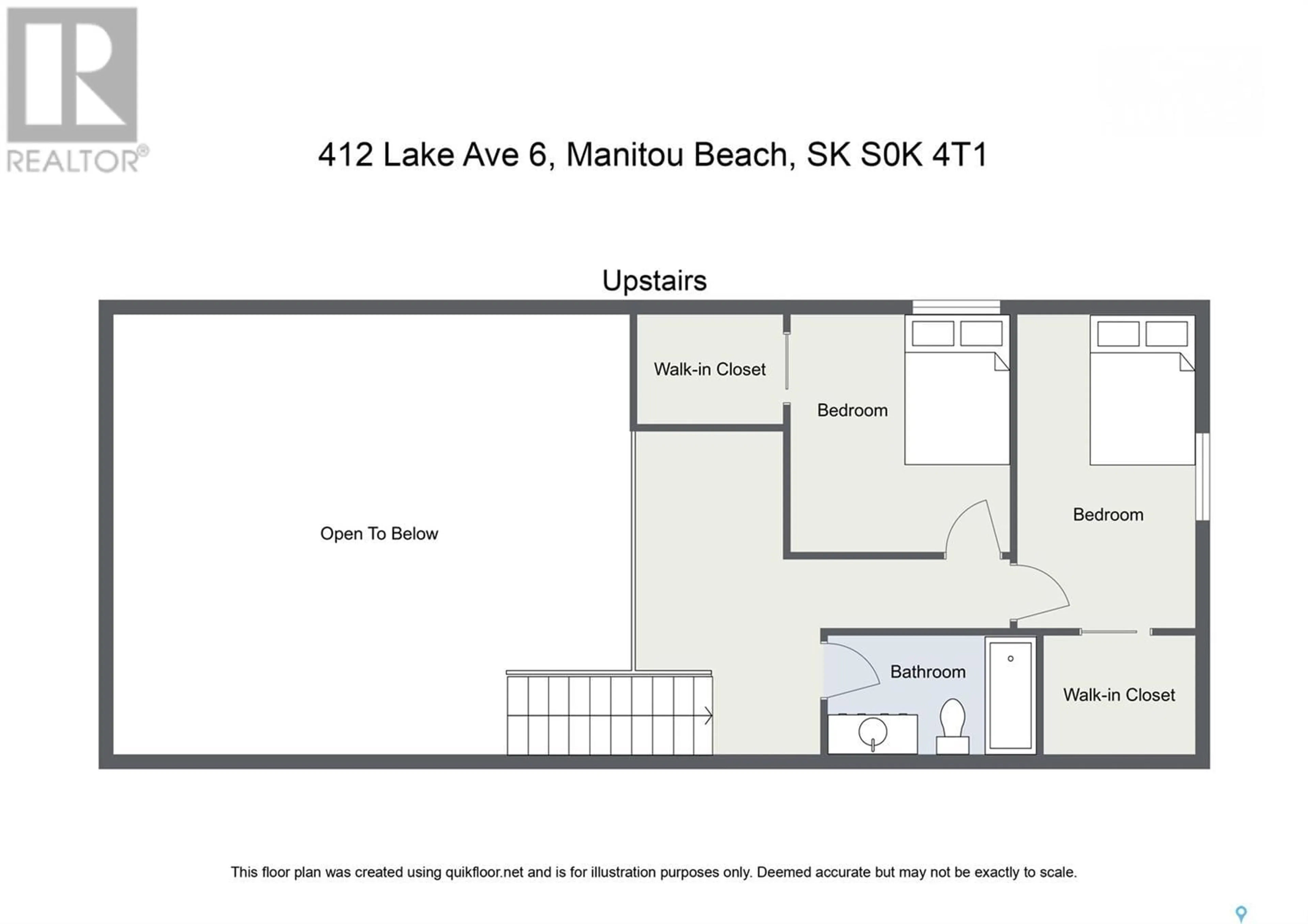 Floor plan for 6 412 LAKE AVENUE, Manitou Beach Saskatchewan S0K4T1