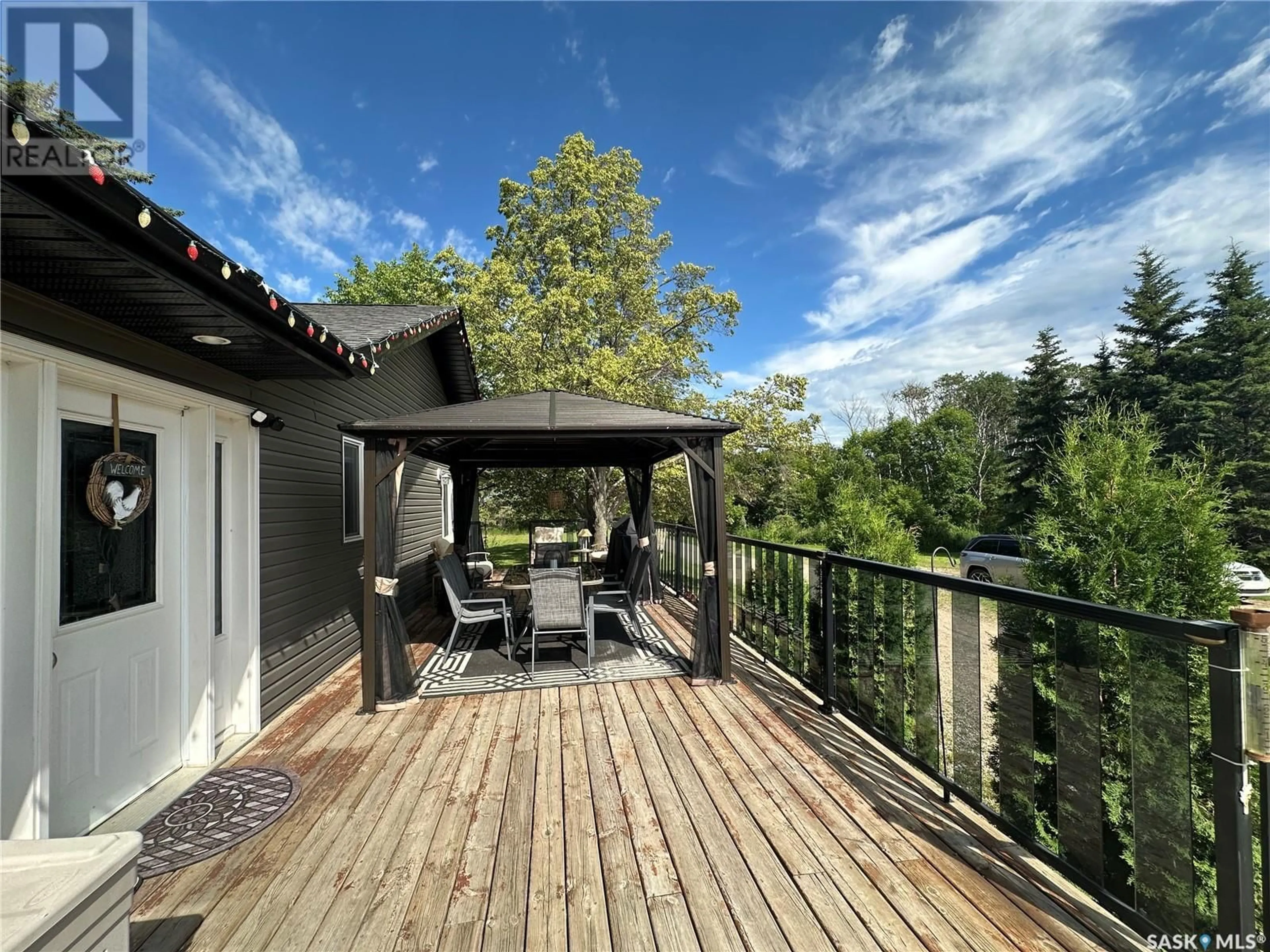Patio, forest/trees view for WALLACE HOBBY ACREAGE, Wallace Rm No. 243 Saskatchewan S0A0T0