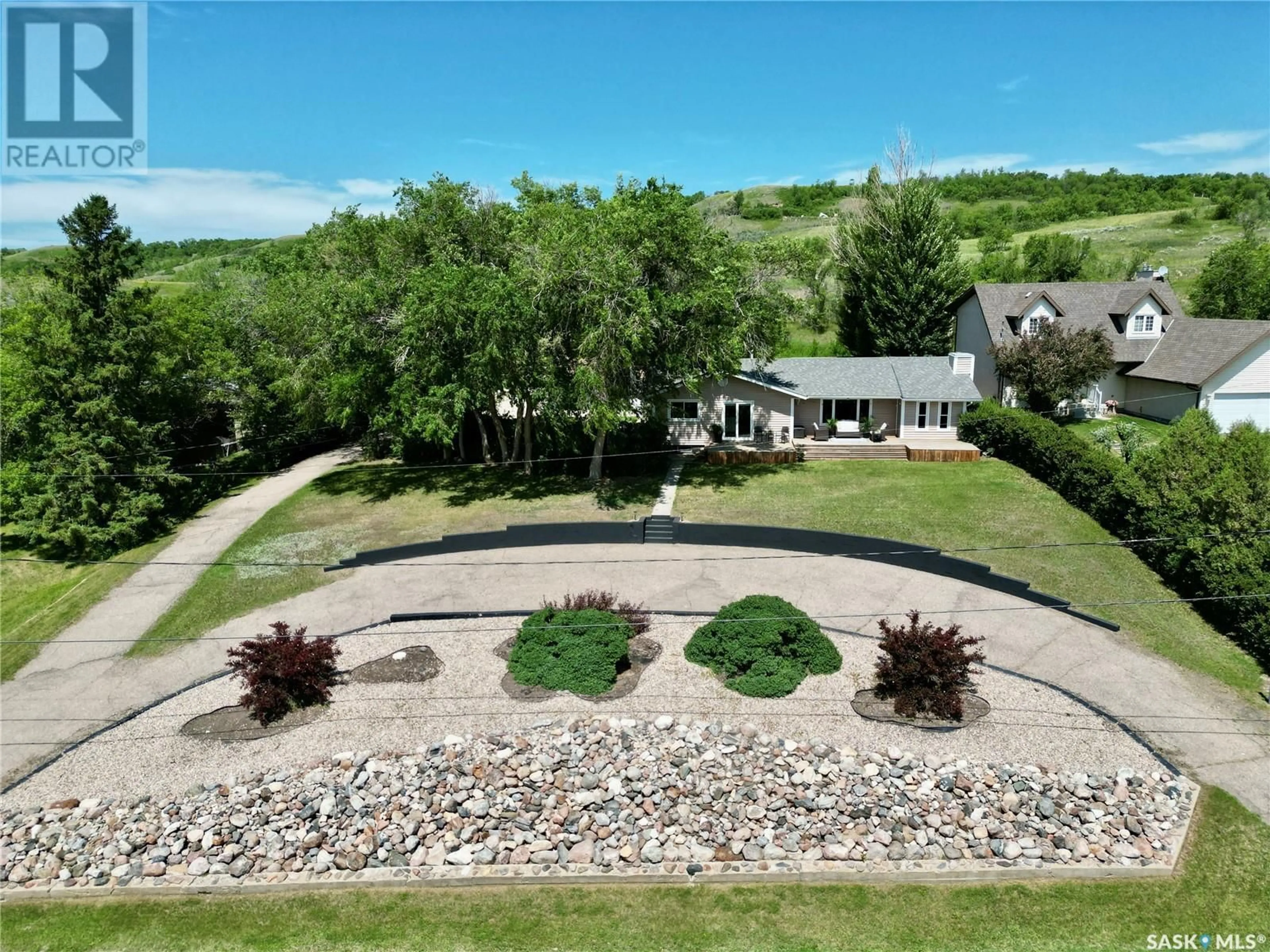 A pic from outside/outdoor area/front of a property/back of a property/a pic from drone, mountain view for 60 TENNANT STREET, Craven Saskatchewan S0G0W0