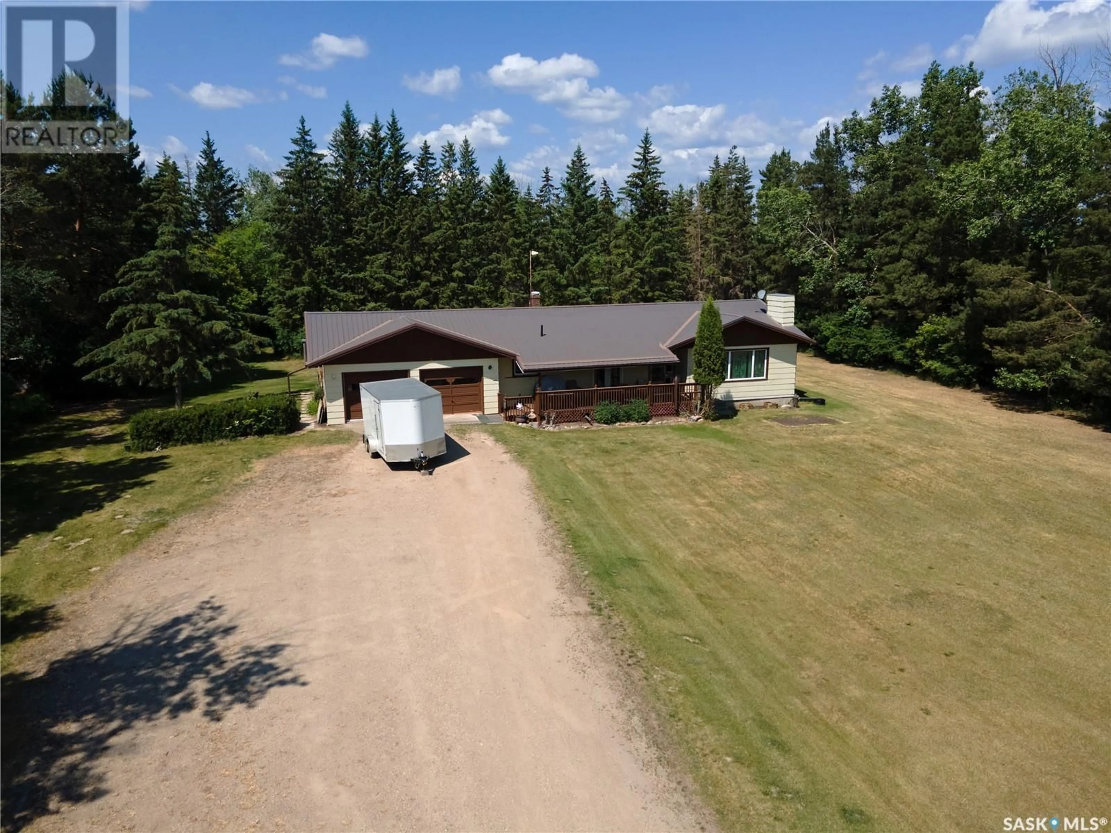 A pic from outside/outdoor area/front of a property/back of a property/a pic from drone, unknown for KD ACREAGE, Good Lake Rm No. 274 Saskatchewan S0A0L0