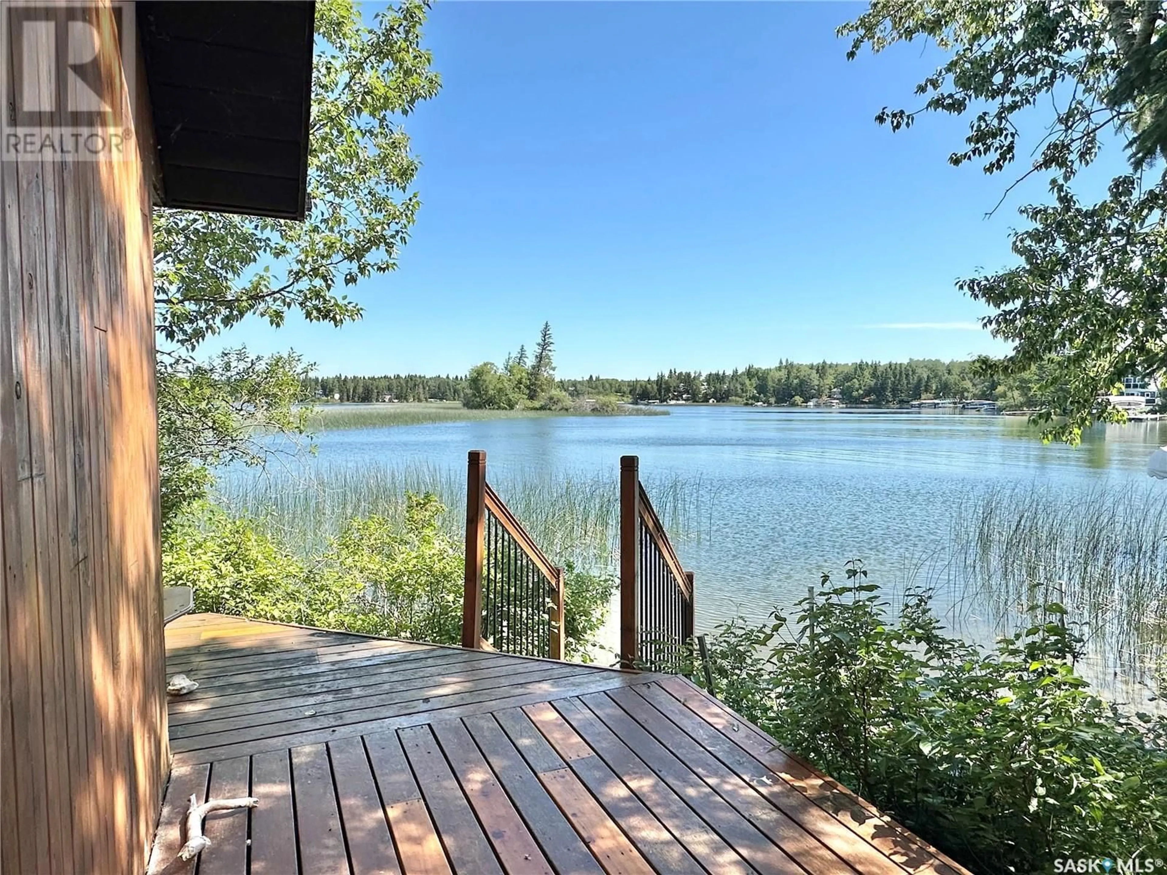 Patio, water/lake/river/ocean view for 33 GROUSE ROAD, Big Shell Saskatchewan S0J2G0