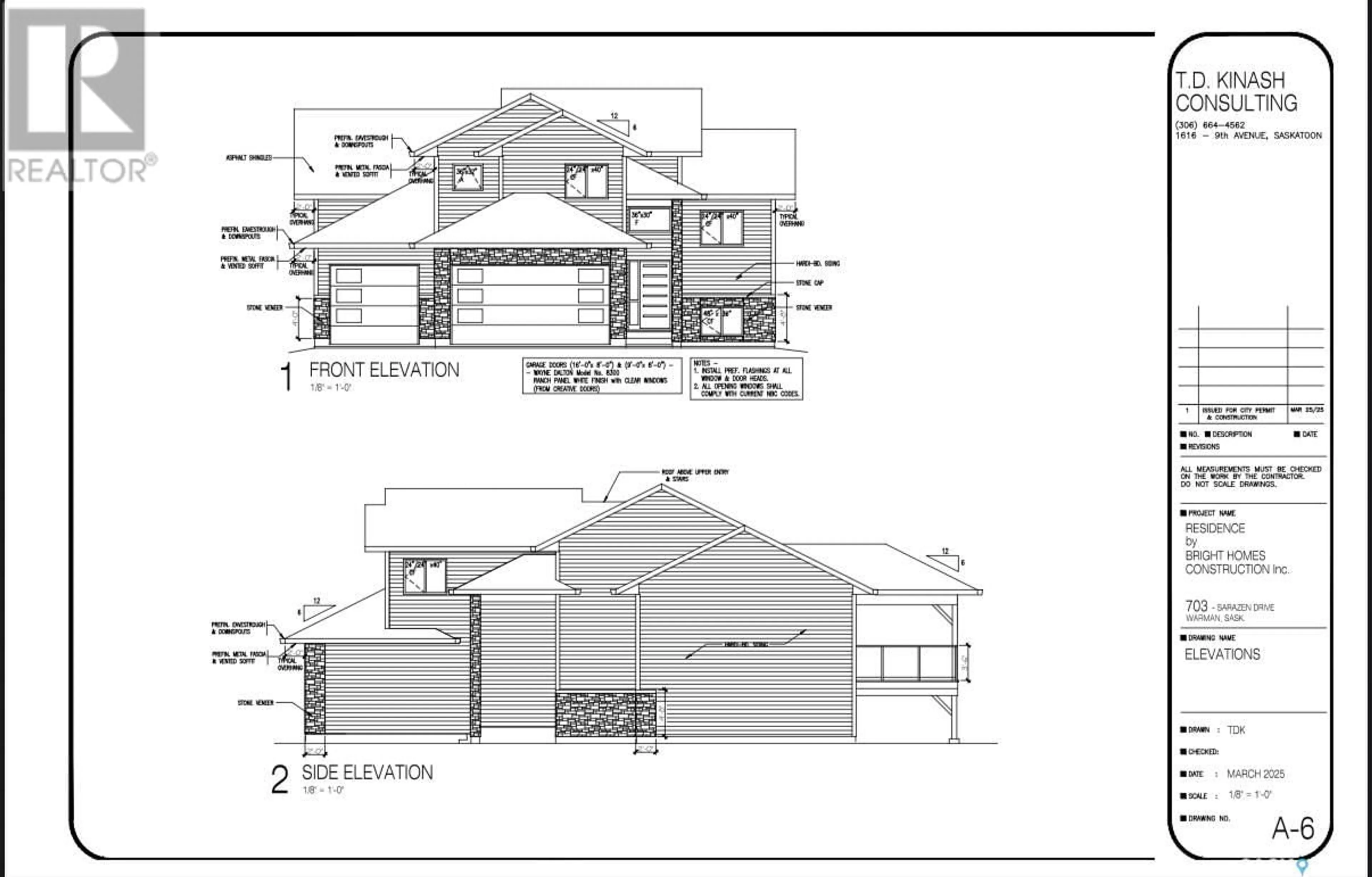 Floor plan for 703 SARAZEN DRIVE, Warman Saskatchewan S0K4S4