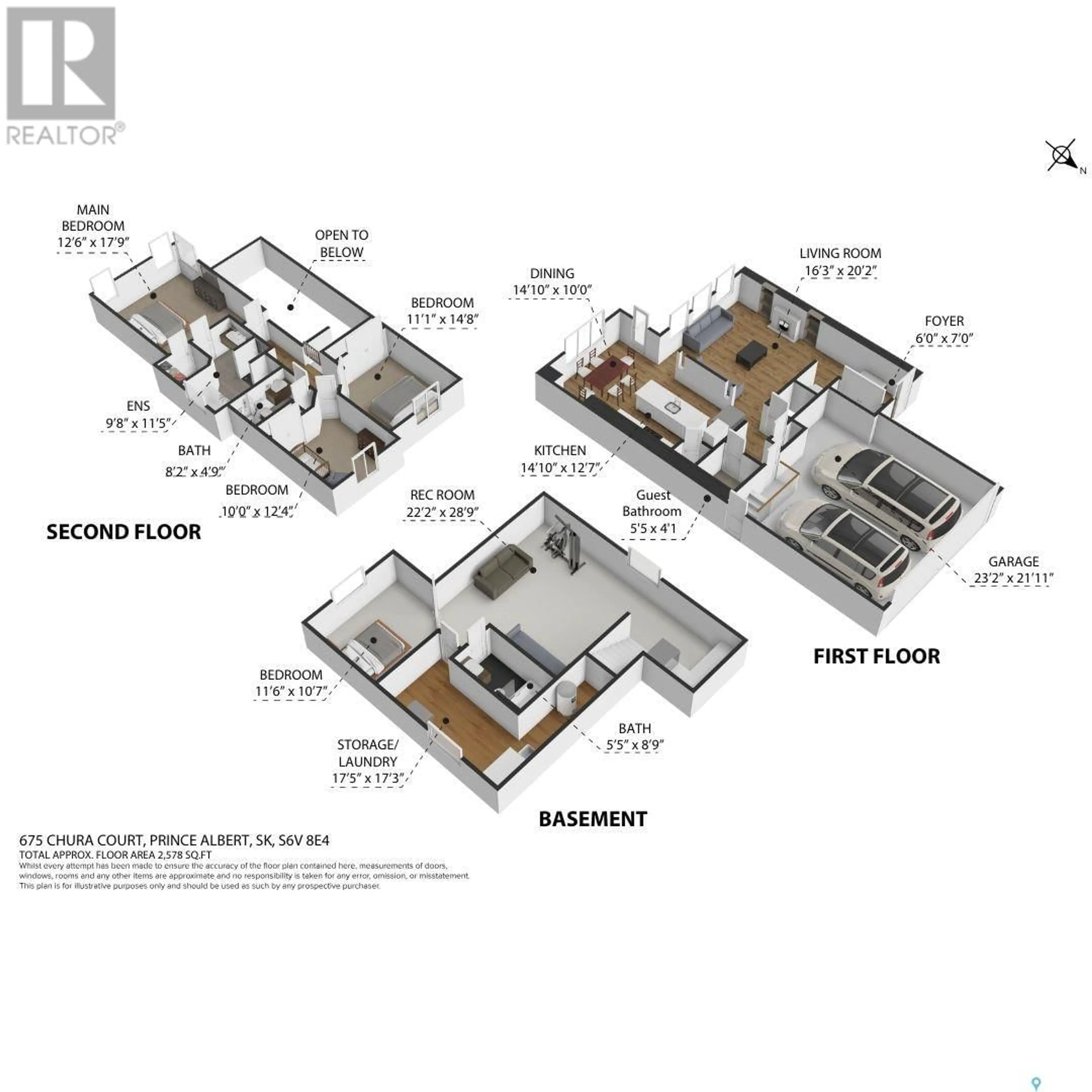 Floor plan for 675 CHURA COURT, Prince Albert Saskatchewan S6V8E4
