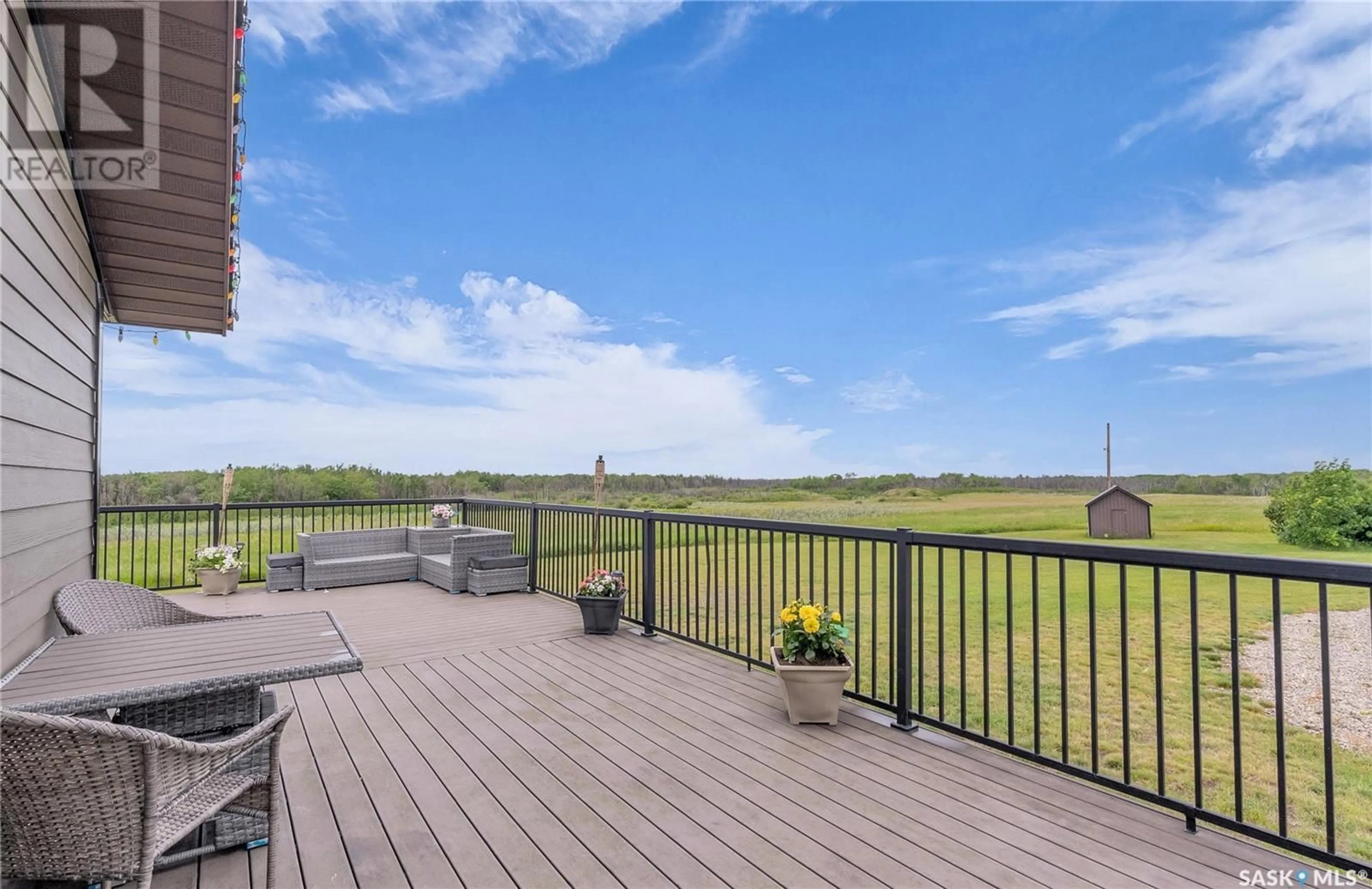 Patio, water/lake/river/ocean view for MAIN ACREAGE, Biggar Rm No. 347 Saskatchewan S0K0M0