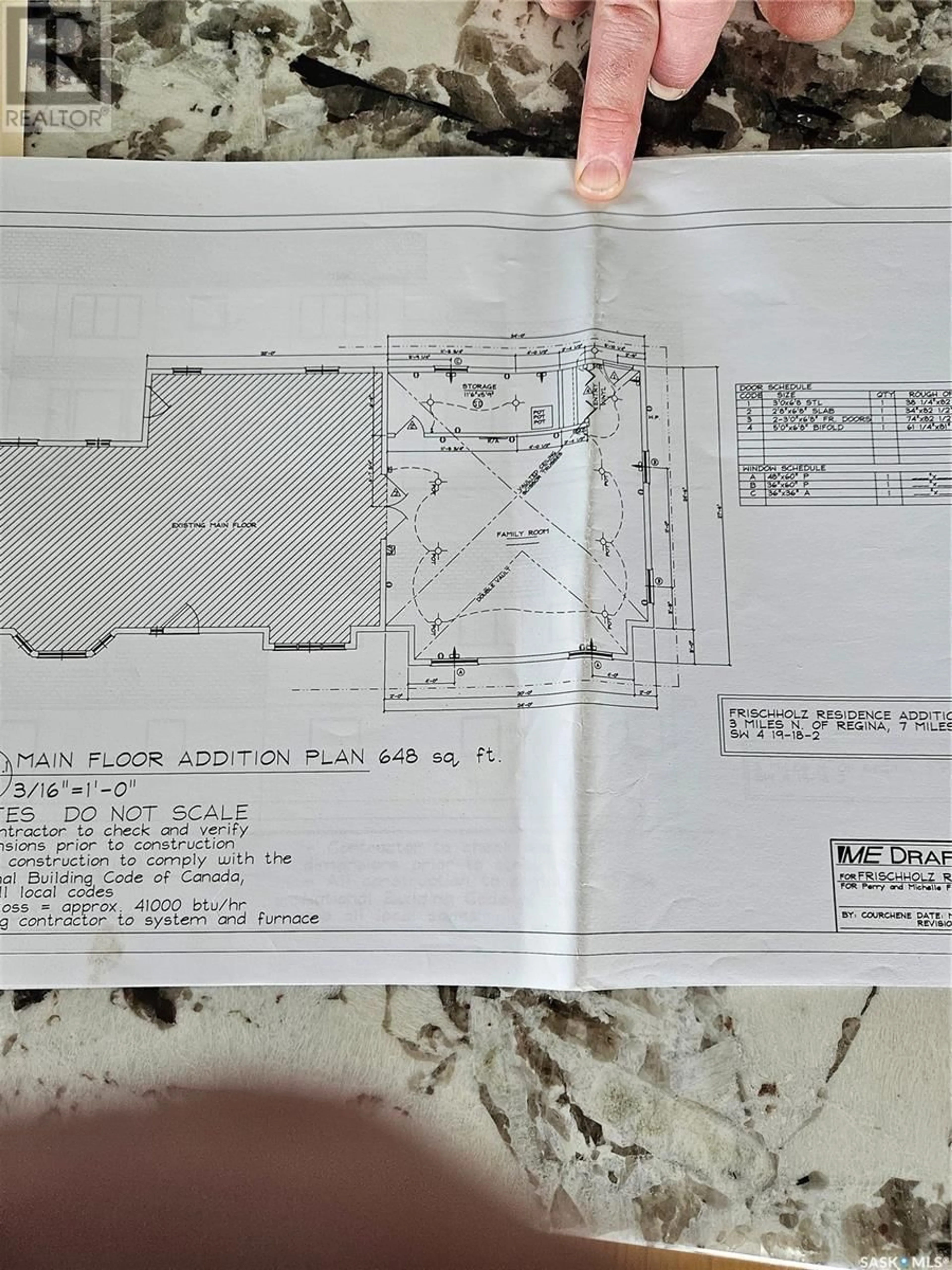 Floor plan for ZEHNER ACREAGE, Edenwold Rm No. 158 Saskatchewan S0G5K0