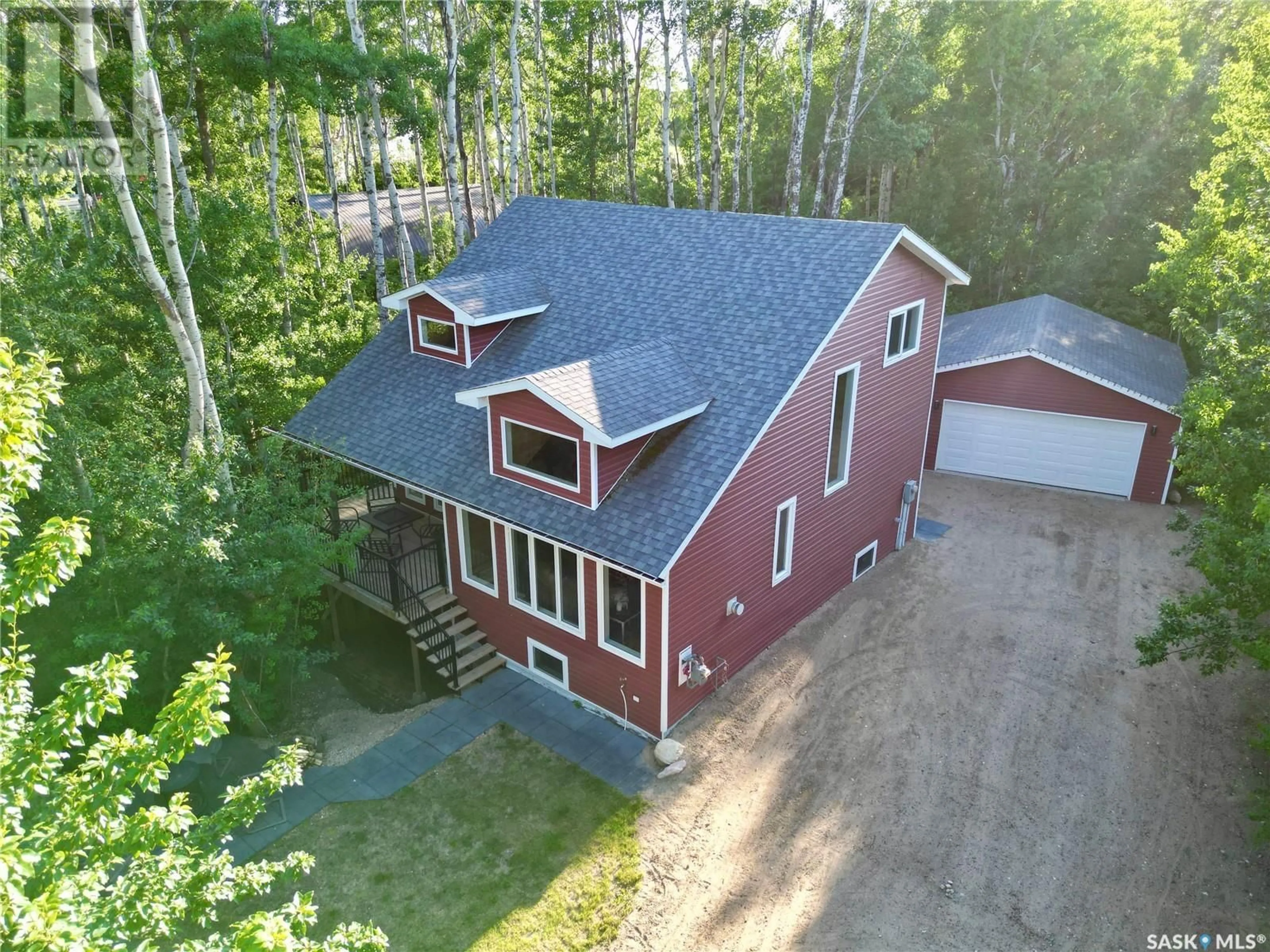 A pic from outside/outdoor area/front of a property/back of a property/a pic from drone, unknown for 116 WHITE BIRCH DRIVE, Three Lakes Rm No. 400 Saskatchewan S0K2X0