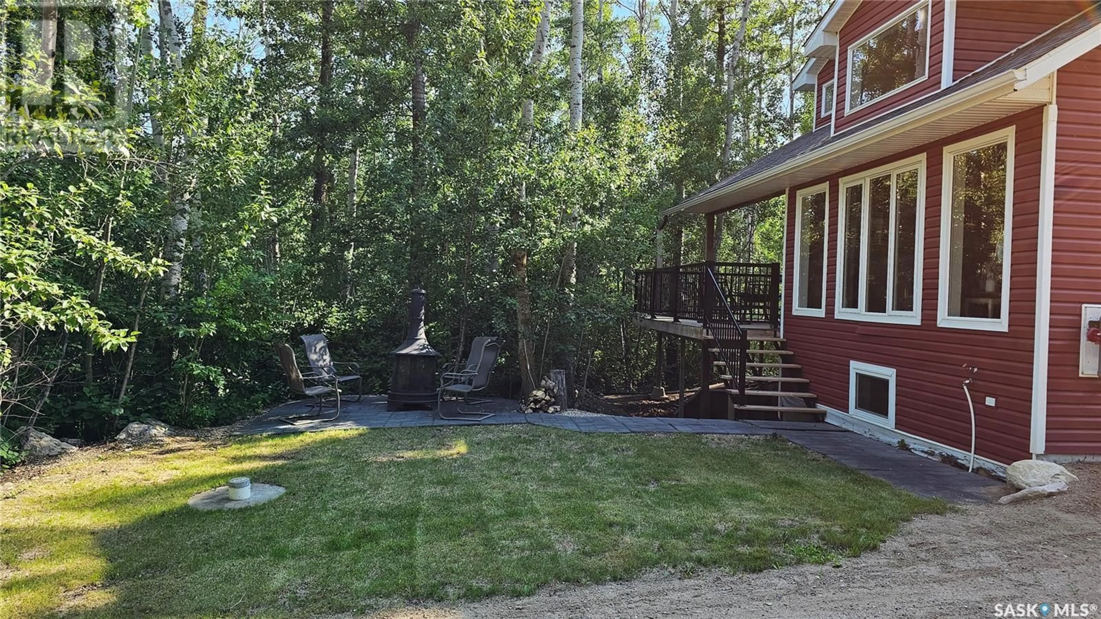 Patio, forest/trees view for 116 WHITE BIRCH DRIVE, Three Lakes Rm No. 400 Saskatchewan S0K2X0