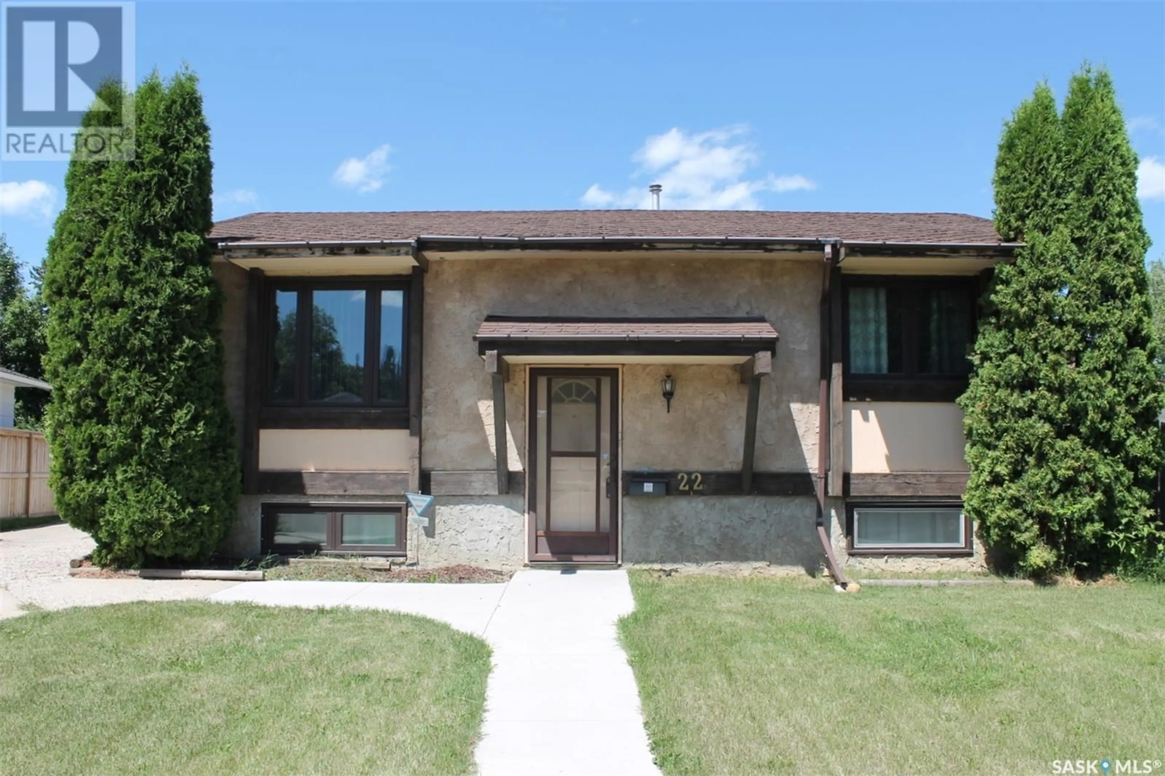 Home with vinyl exterior material, street for 22 GALBRAITH CRESCENT, Saskatoon Saskatchewan S7M4H1