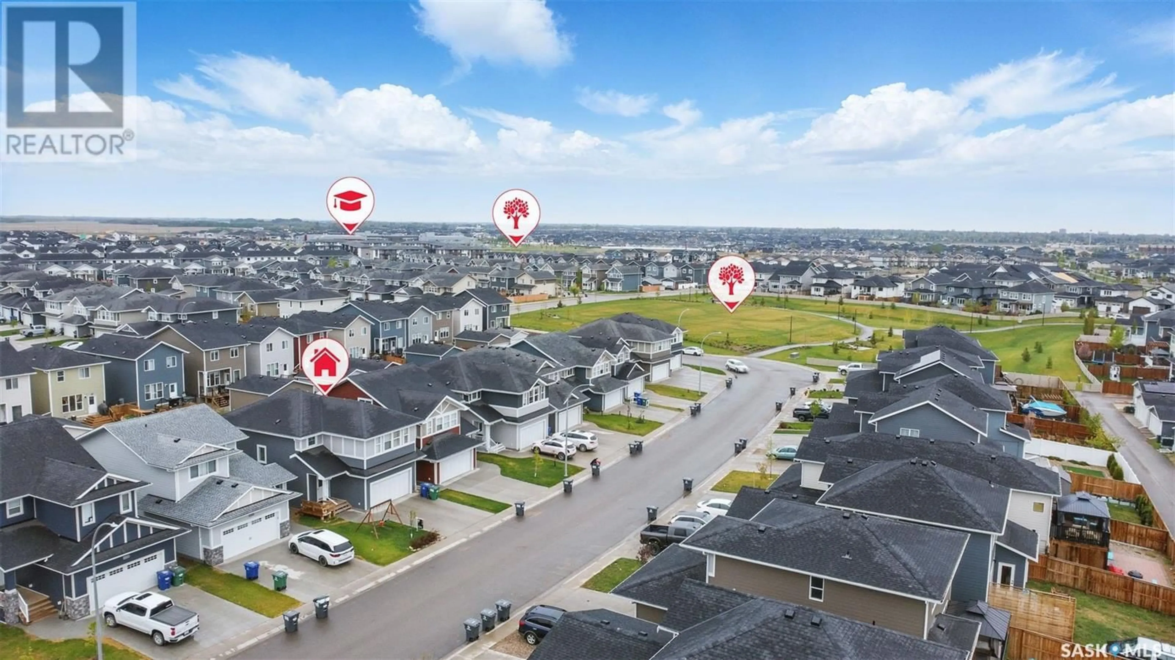 A pic from outside/outdoor area/front of a property/back of a property/a pic from drone, street for 2034 STILLING LANE, Saskatoon Saskatchewan S7V0X1