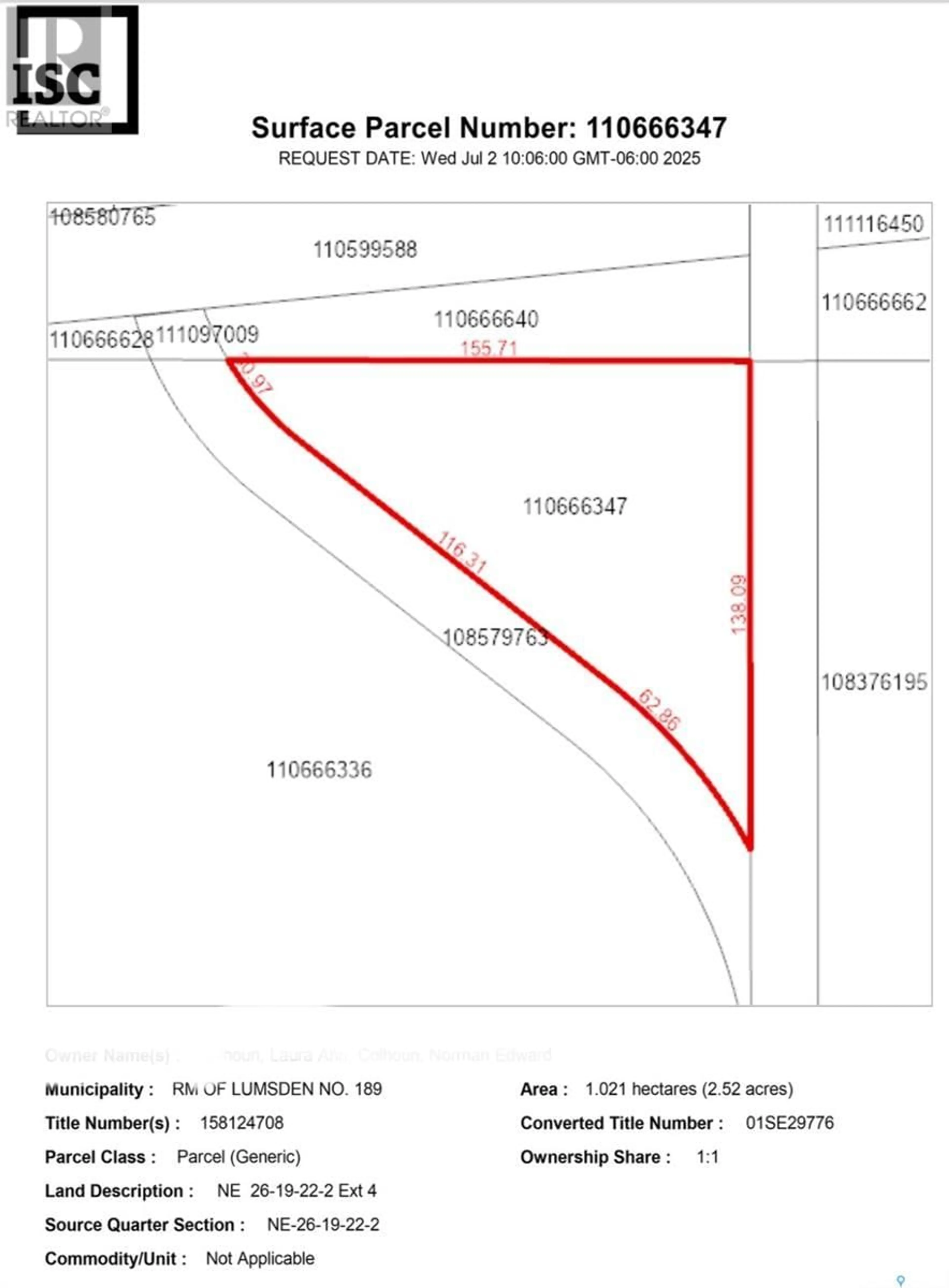 Floor plan for LUMSDEN VALLEY, Lumsden Rm No. 189 Saskatchewan S0G3C0