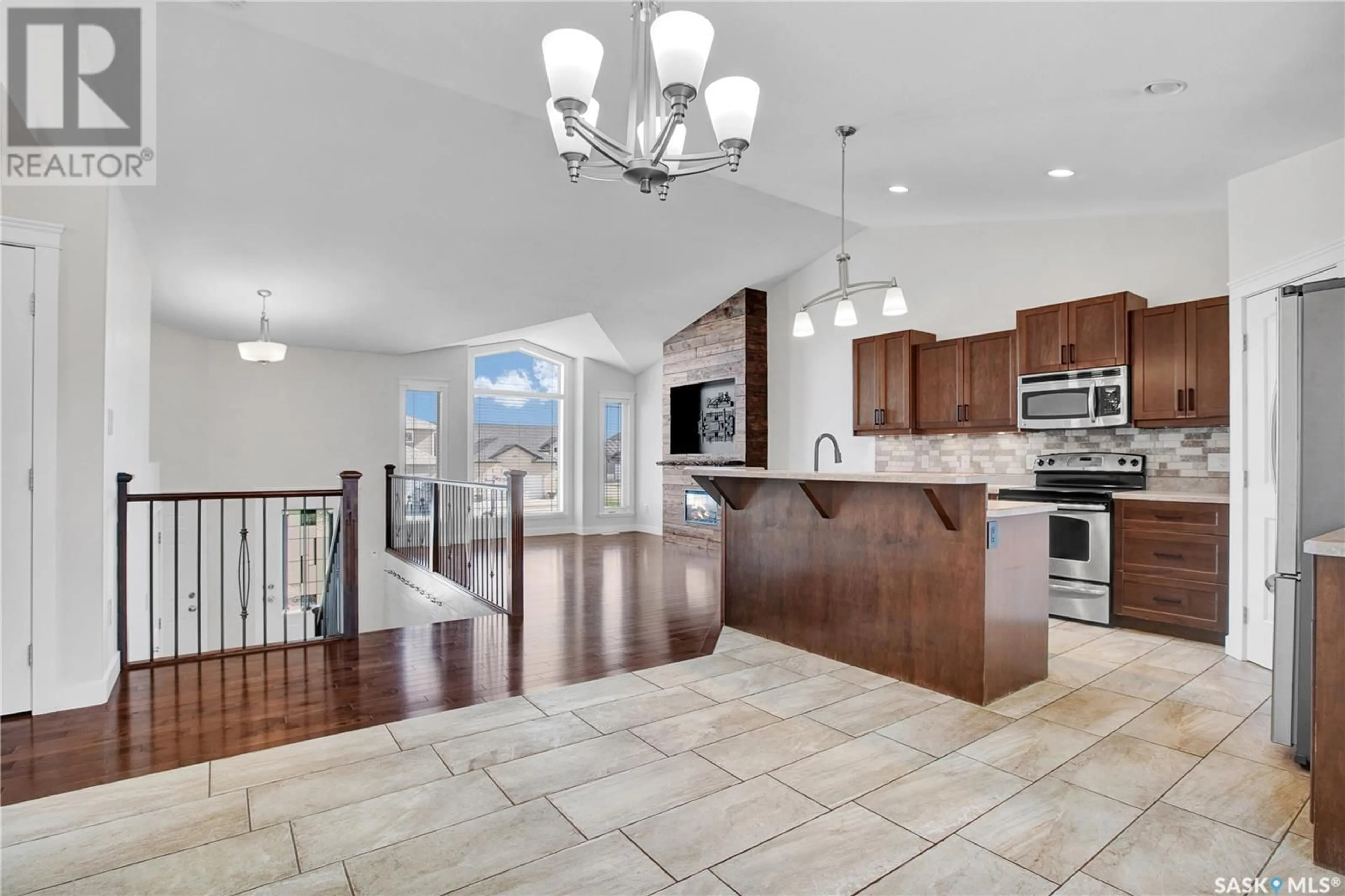 Open concept kitchen, ceramic/tile floor for 315 AUGUSTA BOULEVARD, Warman Saskatchewan S0K4S1