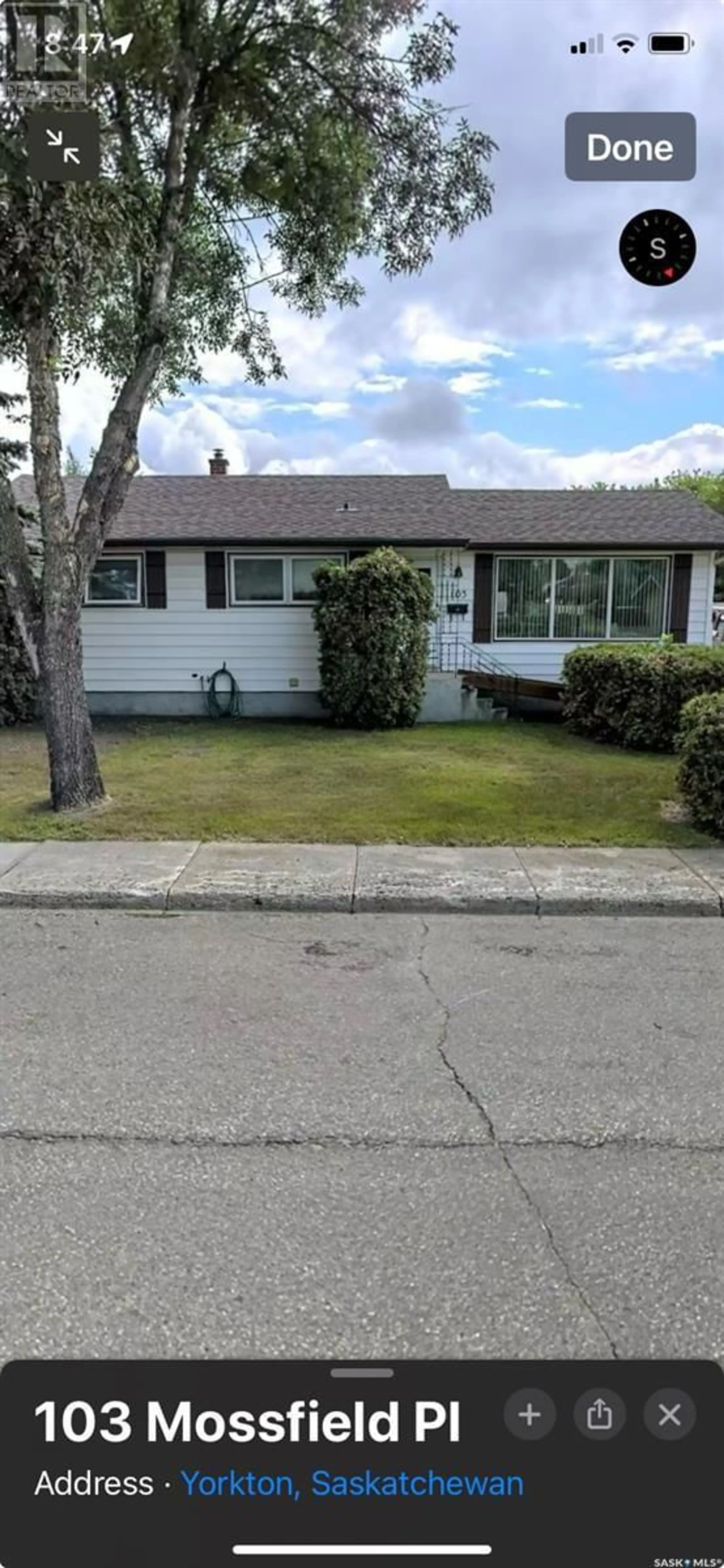 Home with vinyl exterior material, street for 103 MOSSFIELD PLACE, Yorkton Saskatchewan S3N2R1