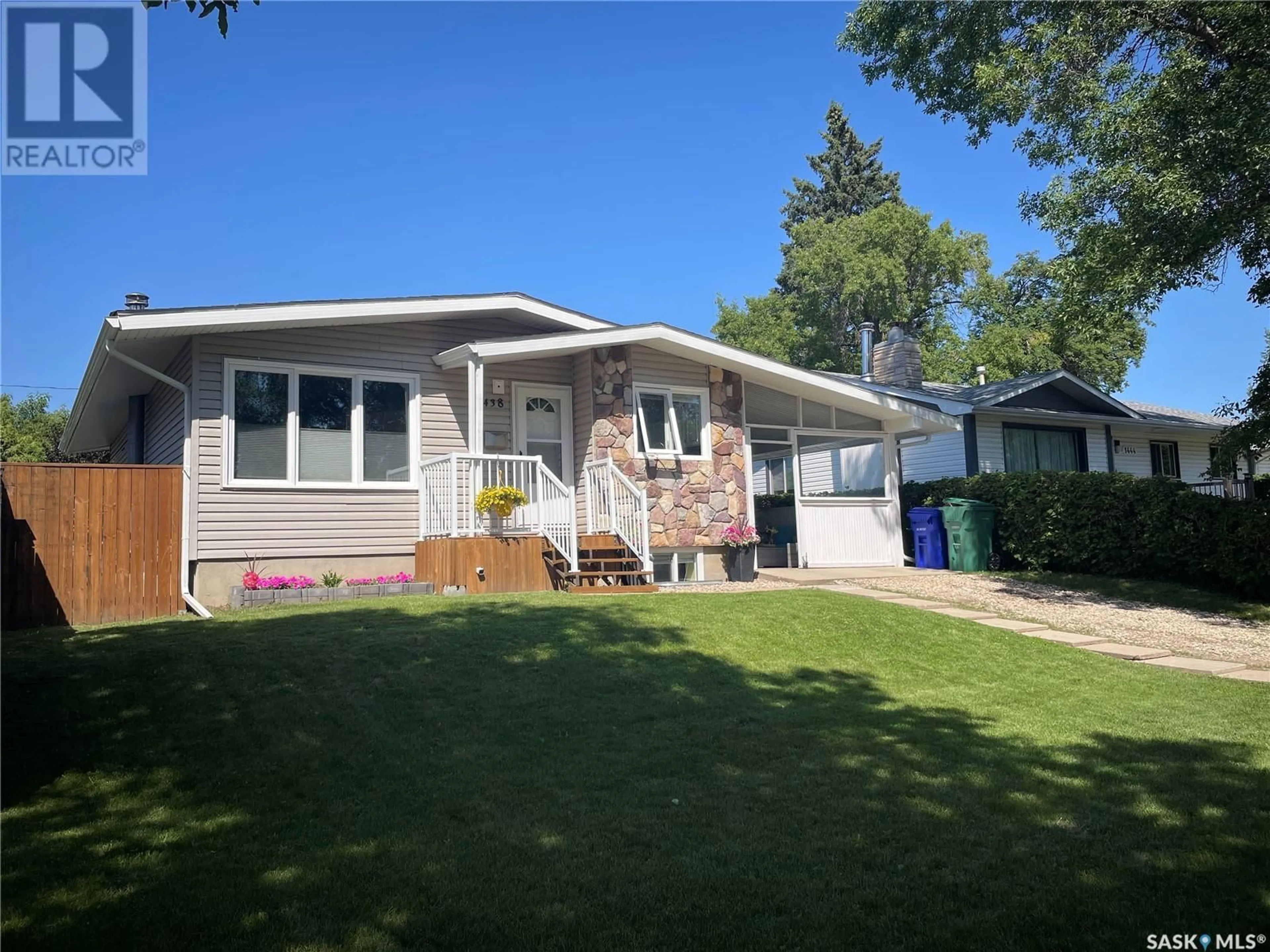 Home with vinyl exterior material, street for 1438 2ND STREET, Prince Albert Saskatchewan S6V0H5