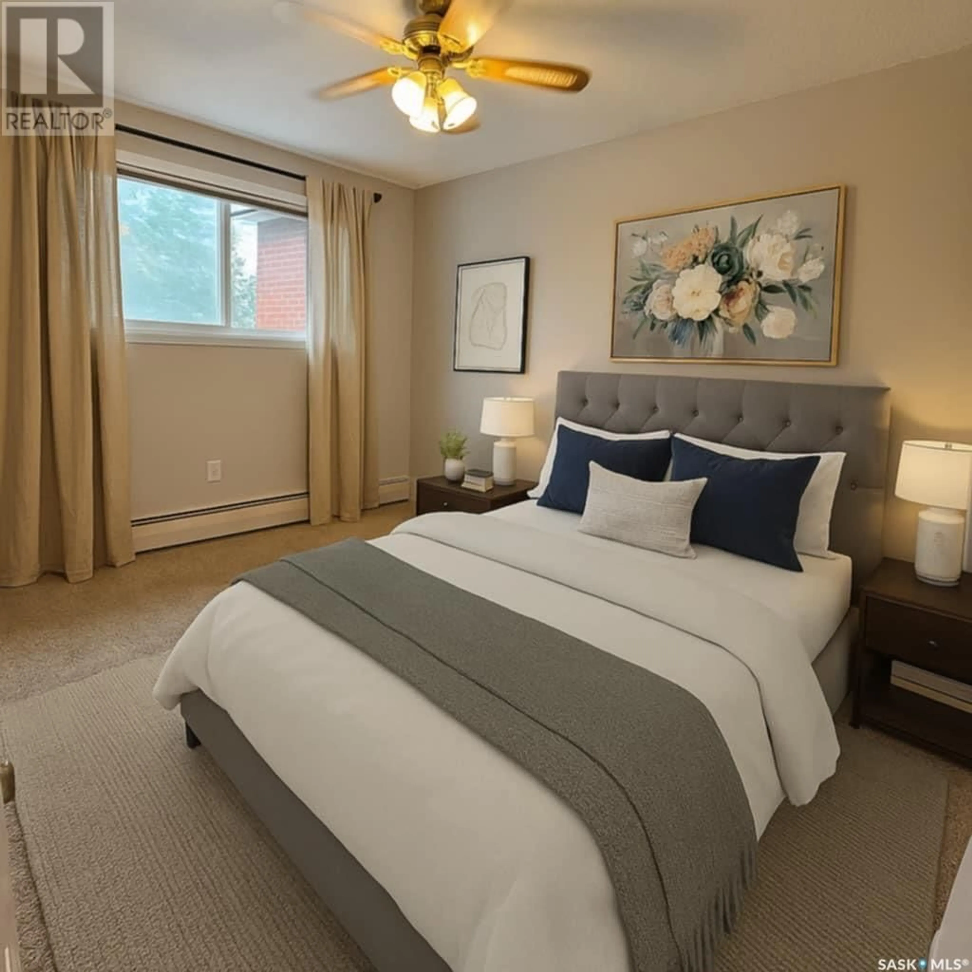 Bedroom with bed, unknown for 16 365 ANGUS STREET, Regina Saskatchewan S4R3K7