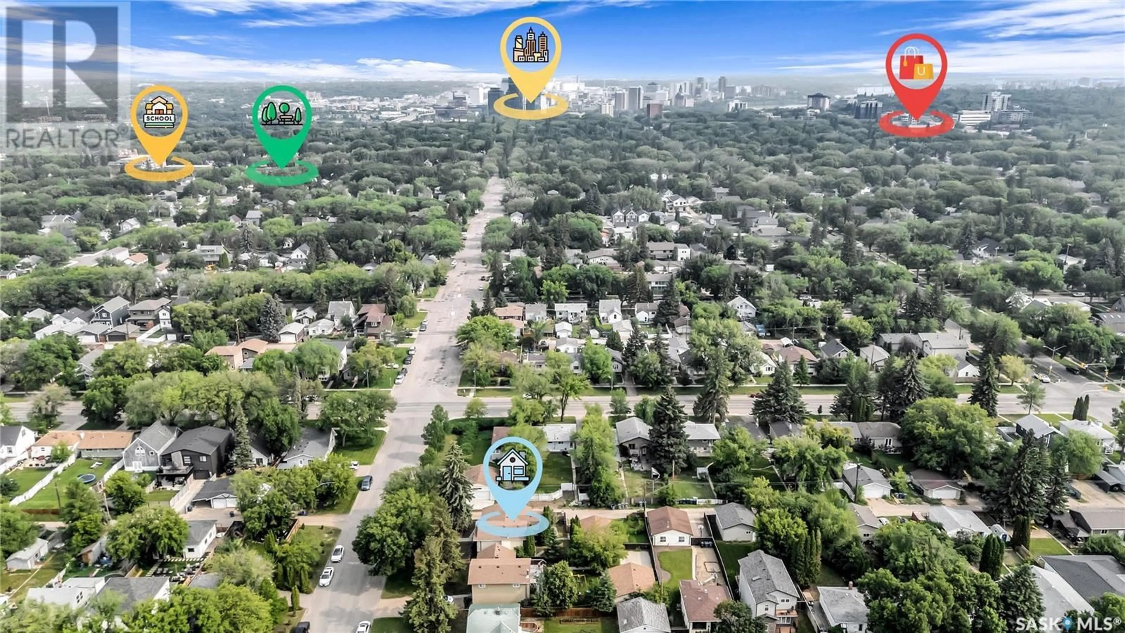 A pic from outside/outdoor area/front of a property/back of a property/a pic from drone, unknown for 1911 MELROSE AVENUE, Saskatoon Saskatchewan S7J0V1