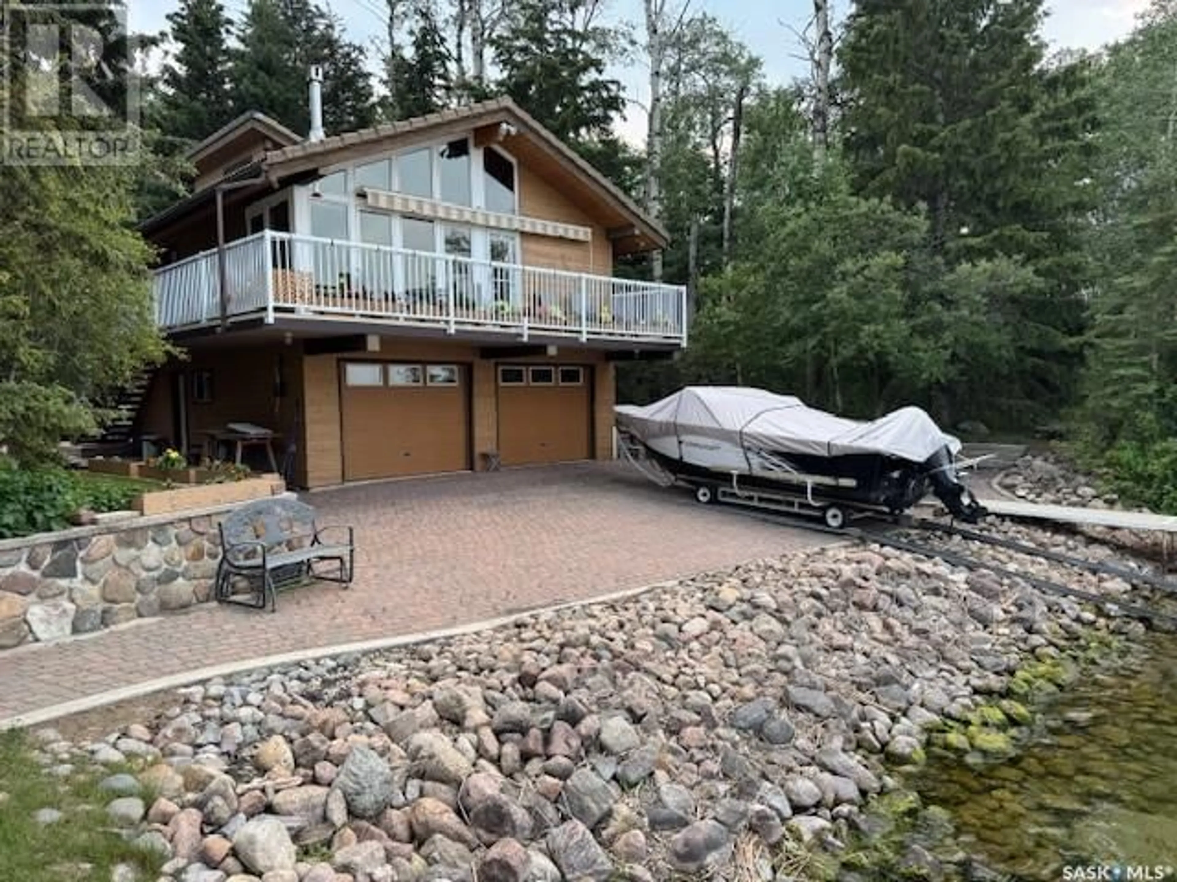 A pic from outside/outdoor area/front of a property/back of a property/a pic from drone, water/lake/river/ocean view for 502 EVERGREEN ROAD, Mervin Rm No.499 Saskatchewan S0M1J0