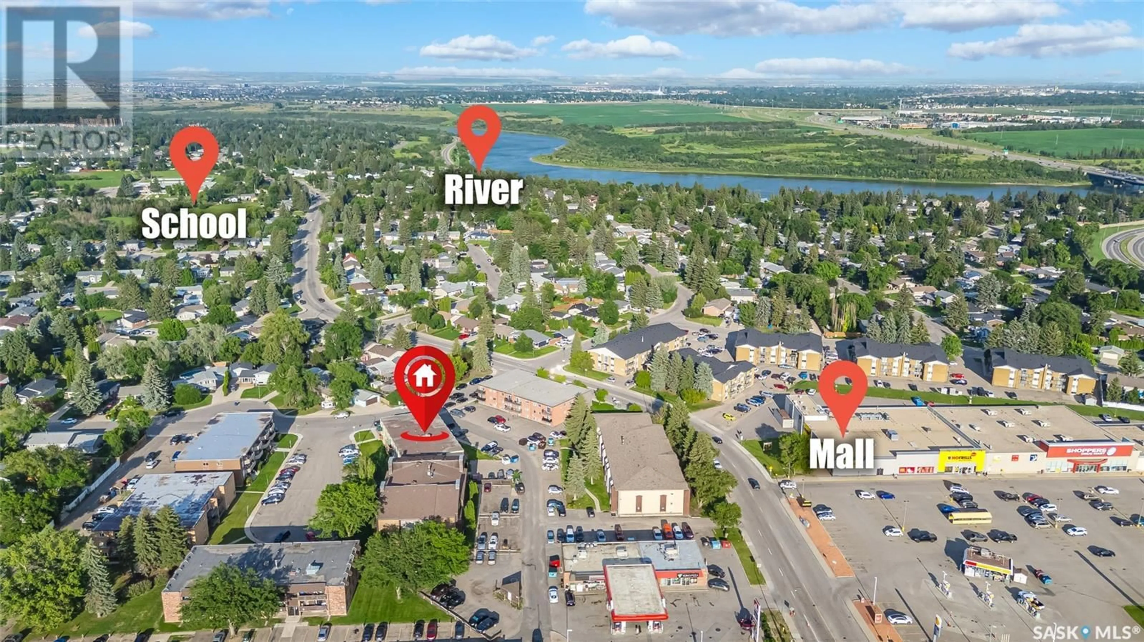Picture of a map for 20 - 11 ASSINIBOINE DRIVE, Saskatoon Saskatchewan S7K1H2