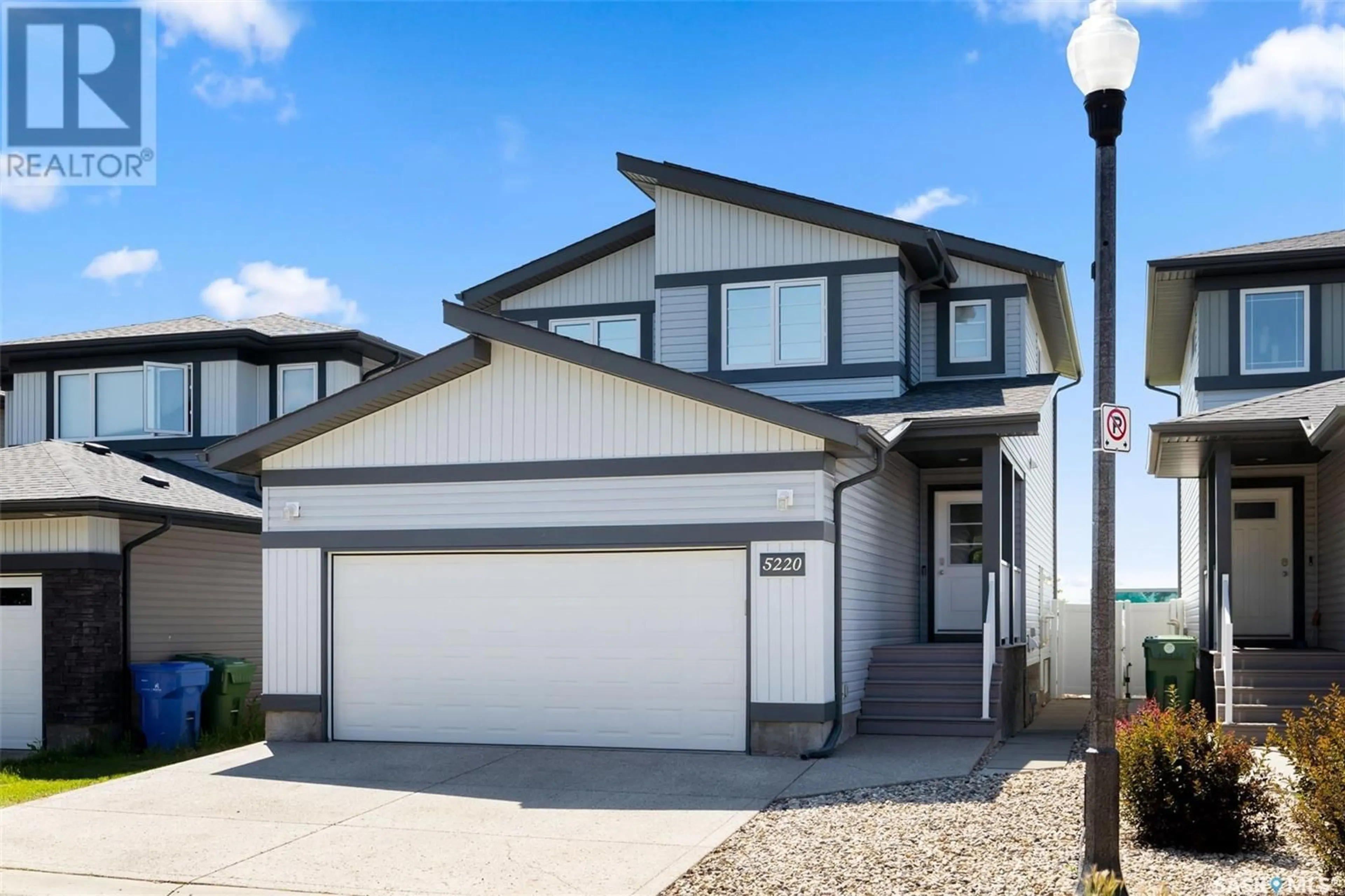 Home with vinyl exterior material, street for 5220 CRANE CRESCENT, Regina Saskatchewan S4W0J3