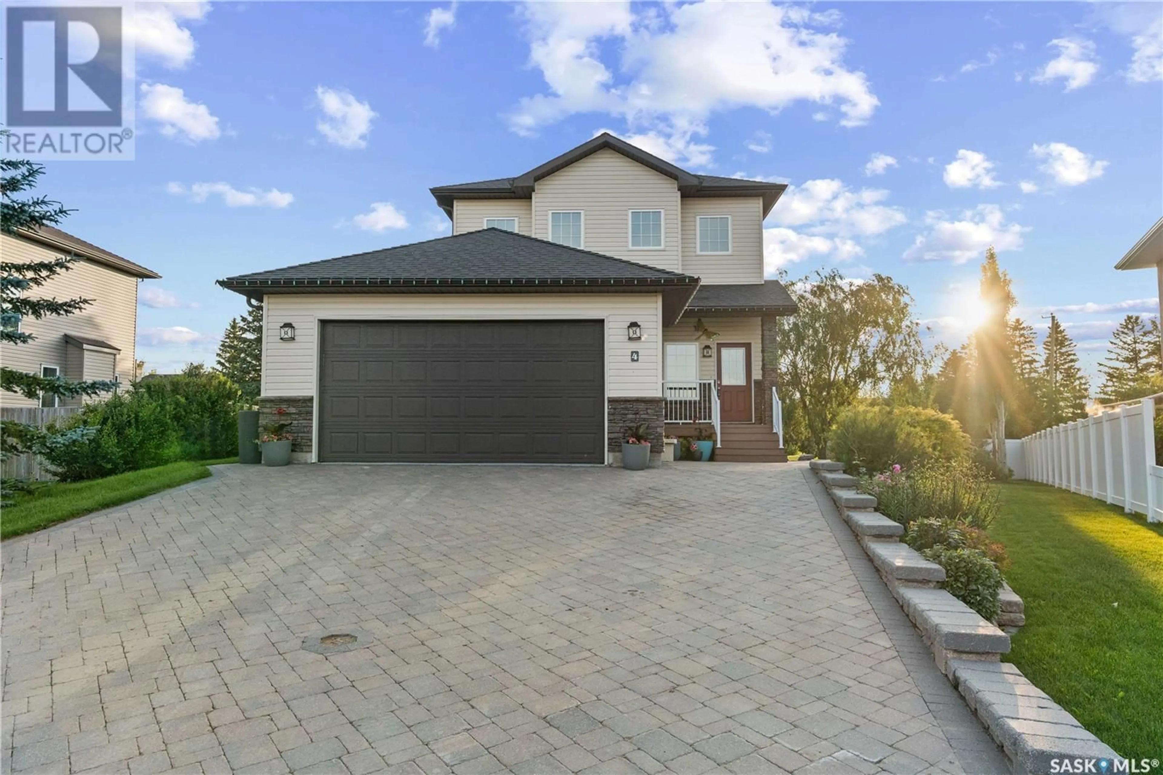 Home with brick exterior material, street for 4 NADIA BAY, Pense Saskatchewan S0G3W0