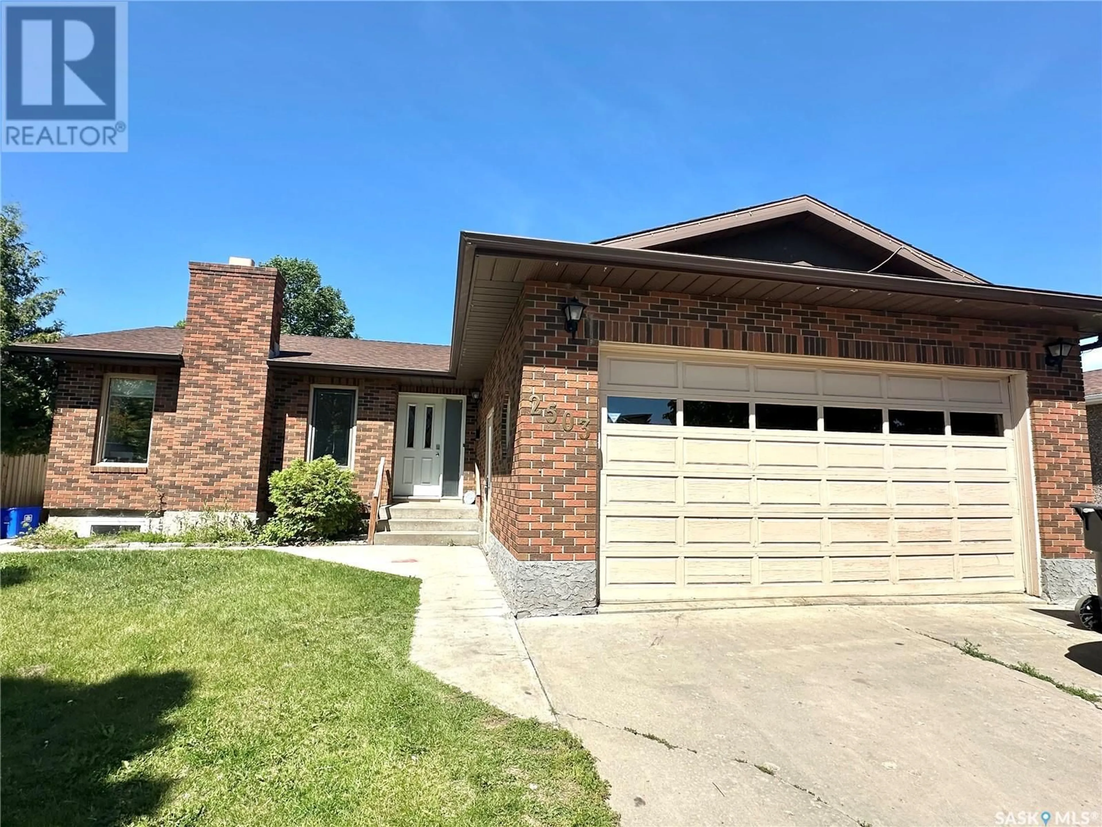 Home with brick exterior material, street for 2503 CARDINAL CRESCENT, North Battleford Saskatchewan S9A3X2