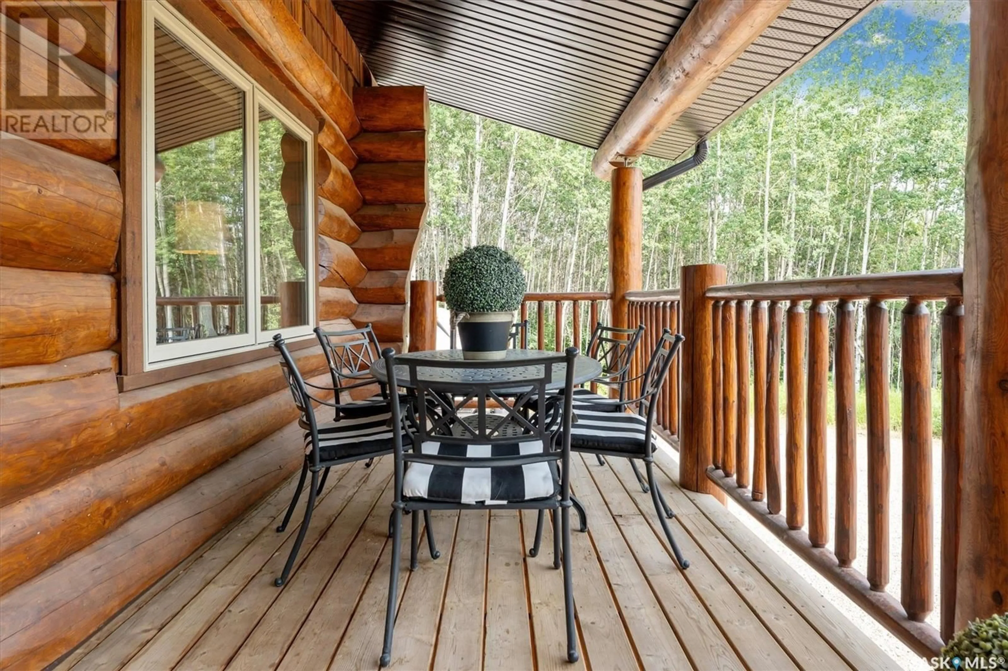 Patio, forest/trees view for 214 DEER RIDGE DRIVE, Lakeland Rm No. 521 Saskatchewan S0J0N0