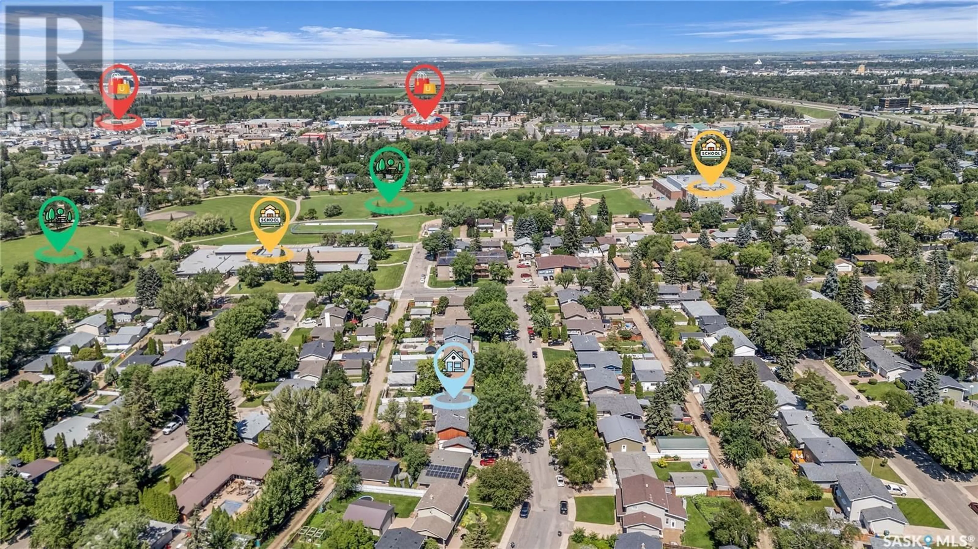 A pic from outside/outdoor area/front of a property/back of a property/a pic from drone, street for 1726 CAMERON AVENUE, Saskatoon Saskatchewan S7H3N3