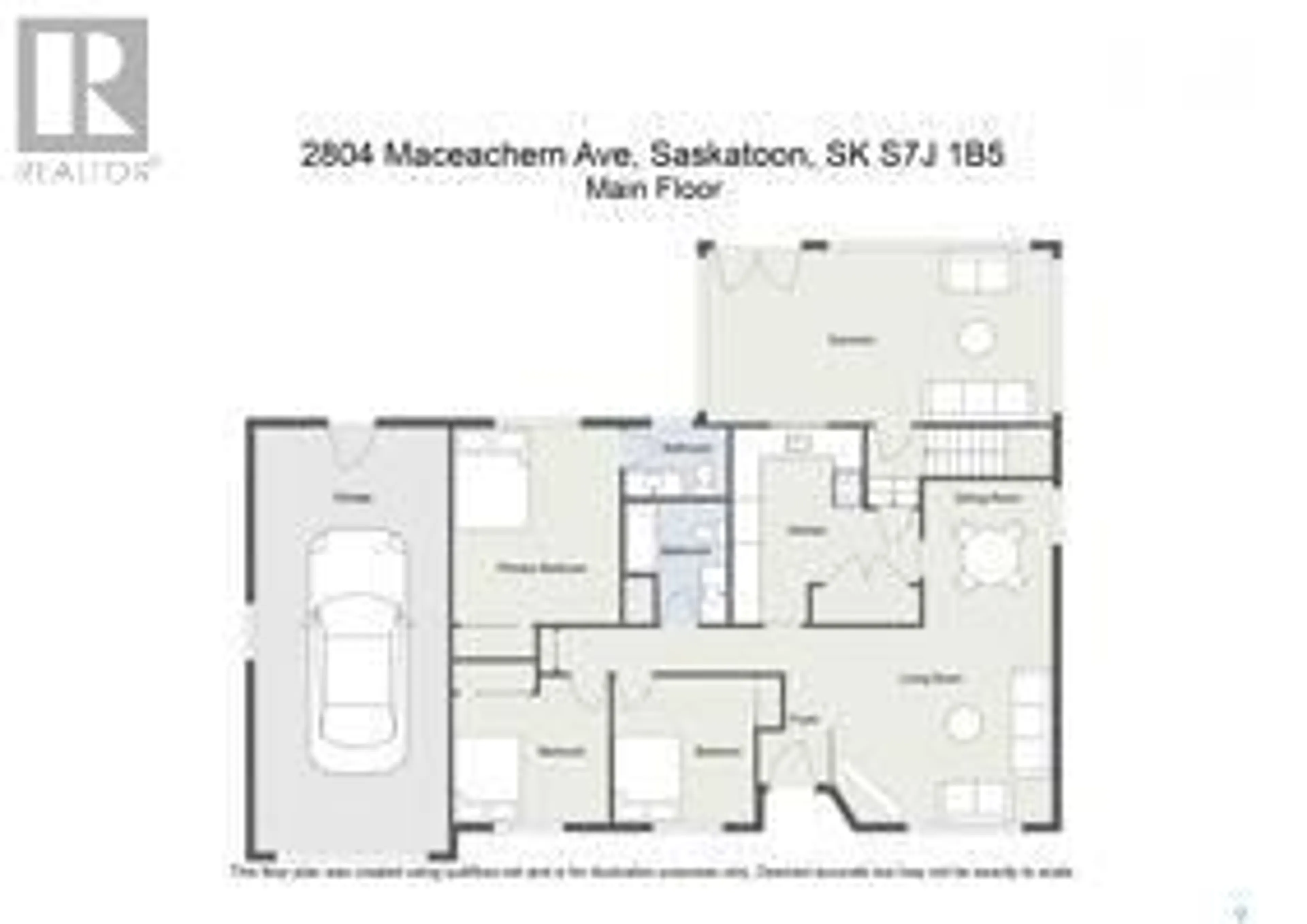 Floor plan for 2804 MACEACHERN AVENUE, Saskatoon Saskatchewan S7J1B5