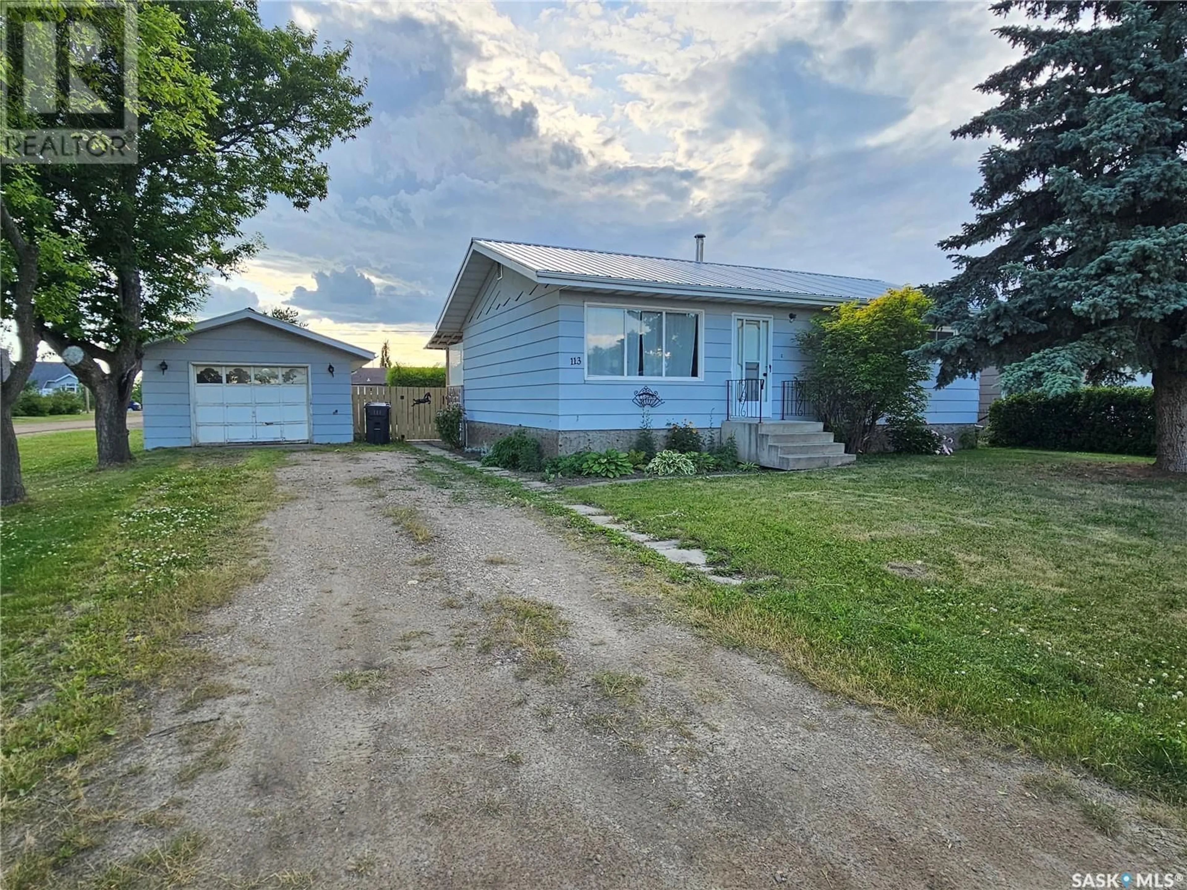 A pic from outside/outdoor area/front of a property/back of a property/a pic from drone, street for 113 1ST STREET, Goodsoil Saskatchewan S0M1A0