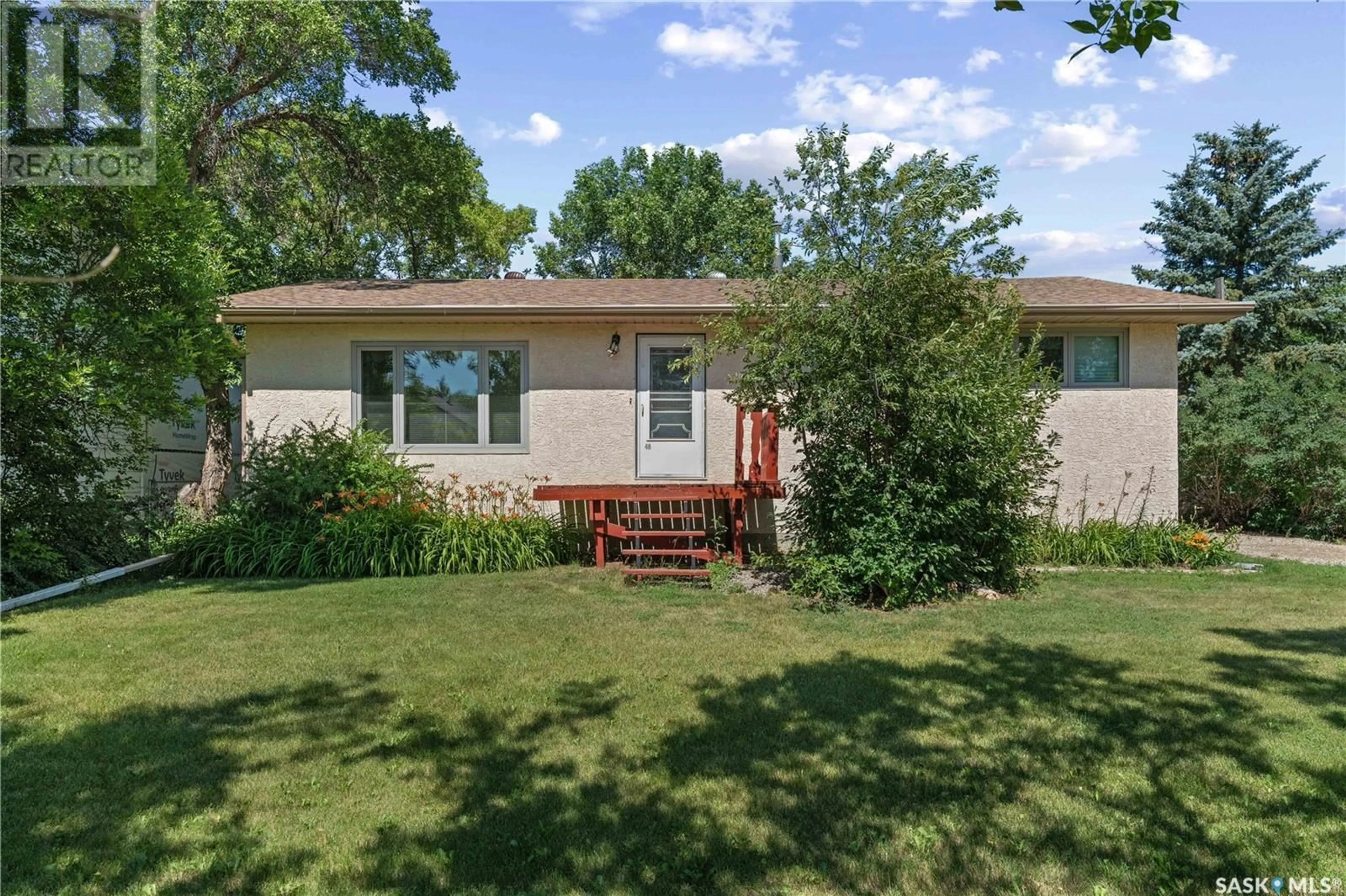 Home with vinyl exterior material, street for 48 ROULEAU STREET, Wilcox Saskatchewan S0G5E0