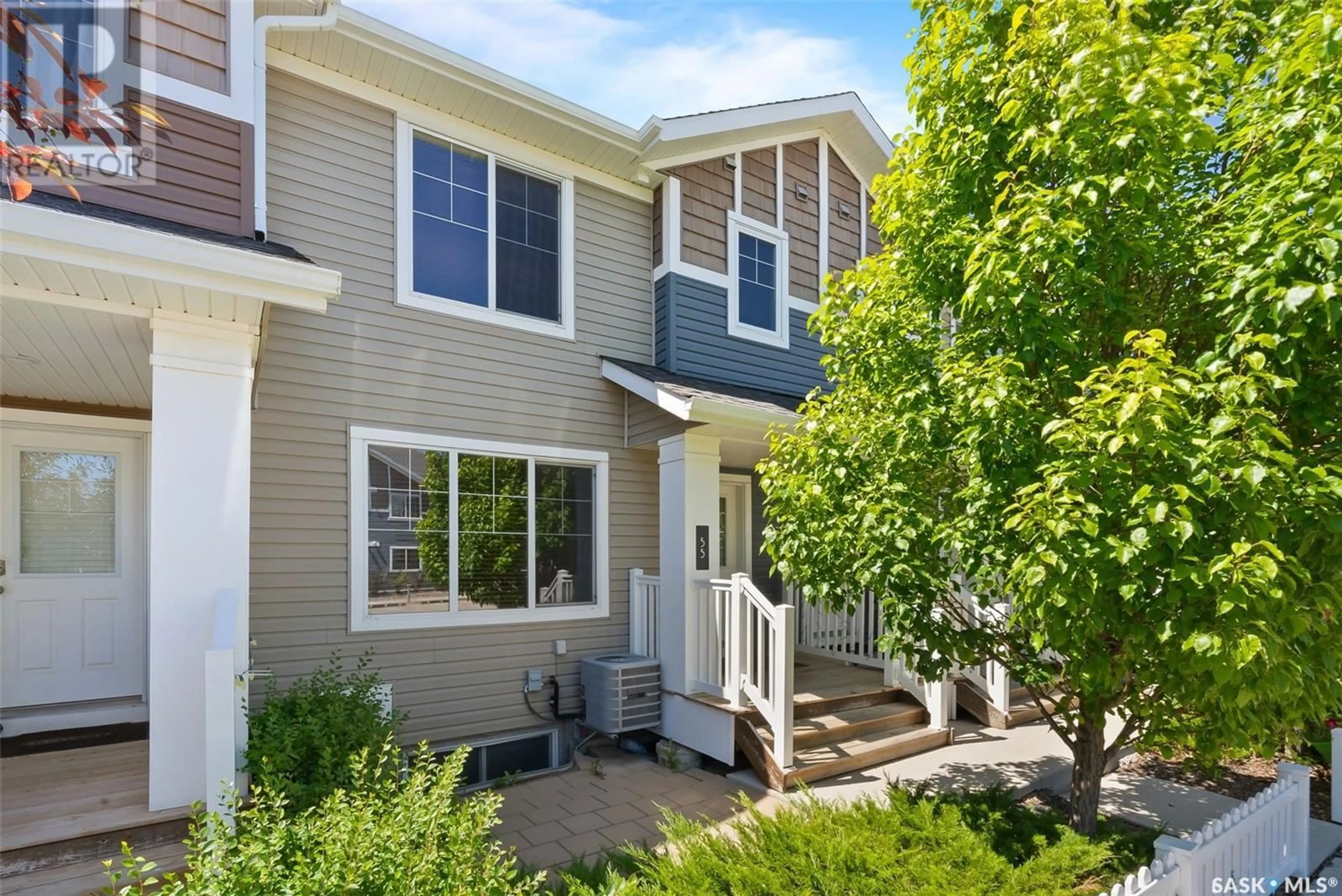 Home with vinyl exterior material, street for 55 - 5632 GORDON ROAD, Regina Saskatchewan S0G4G0