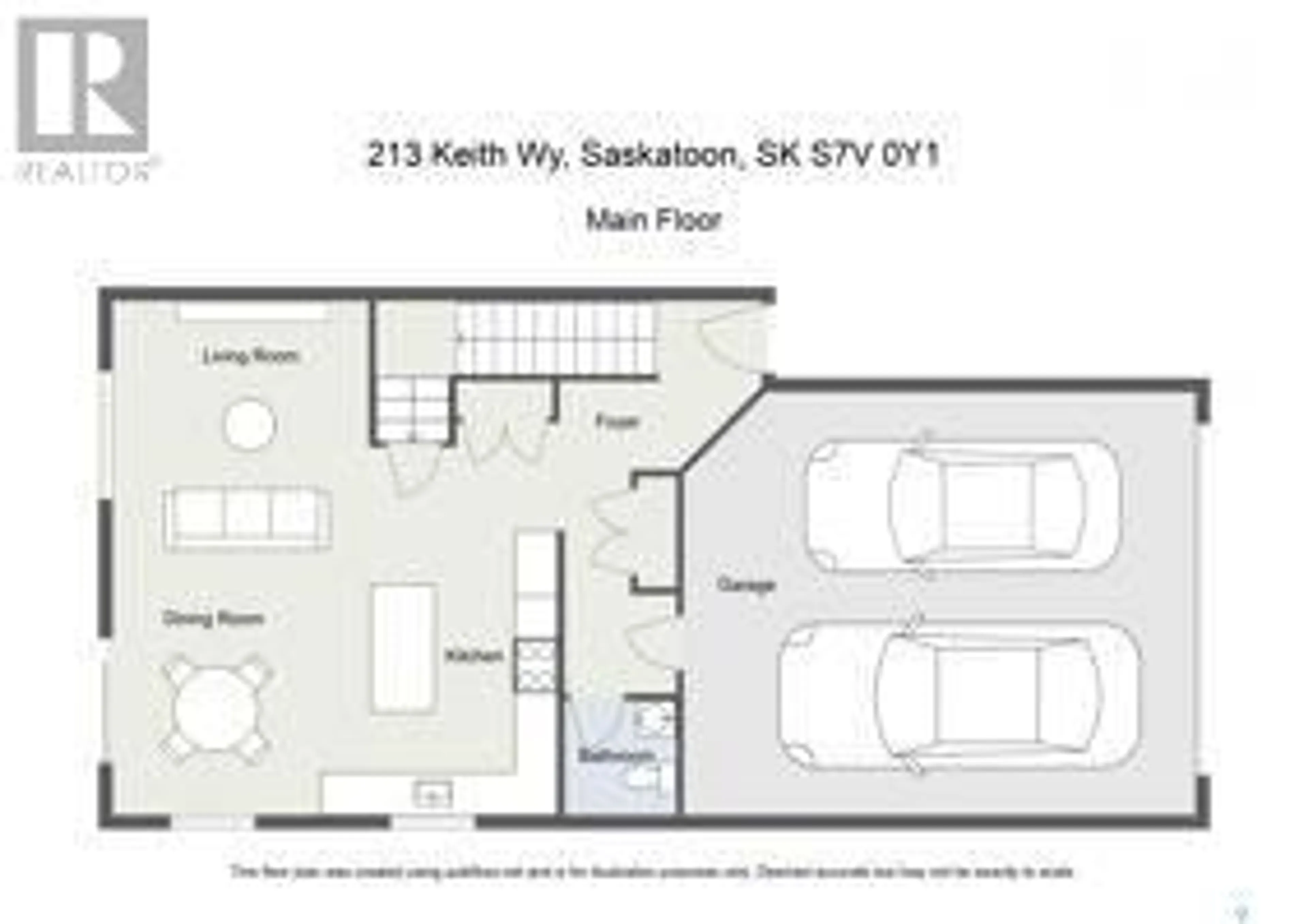 Floor plan for 213 KEITH WAY, Saskatoon Saskatchewan S7V0Y1