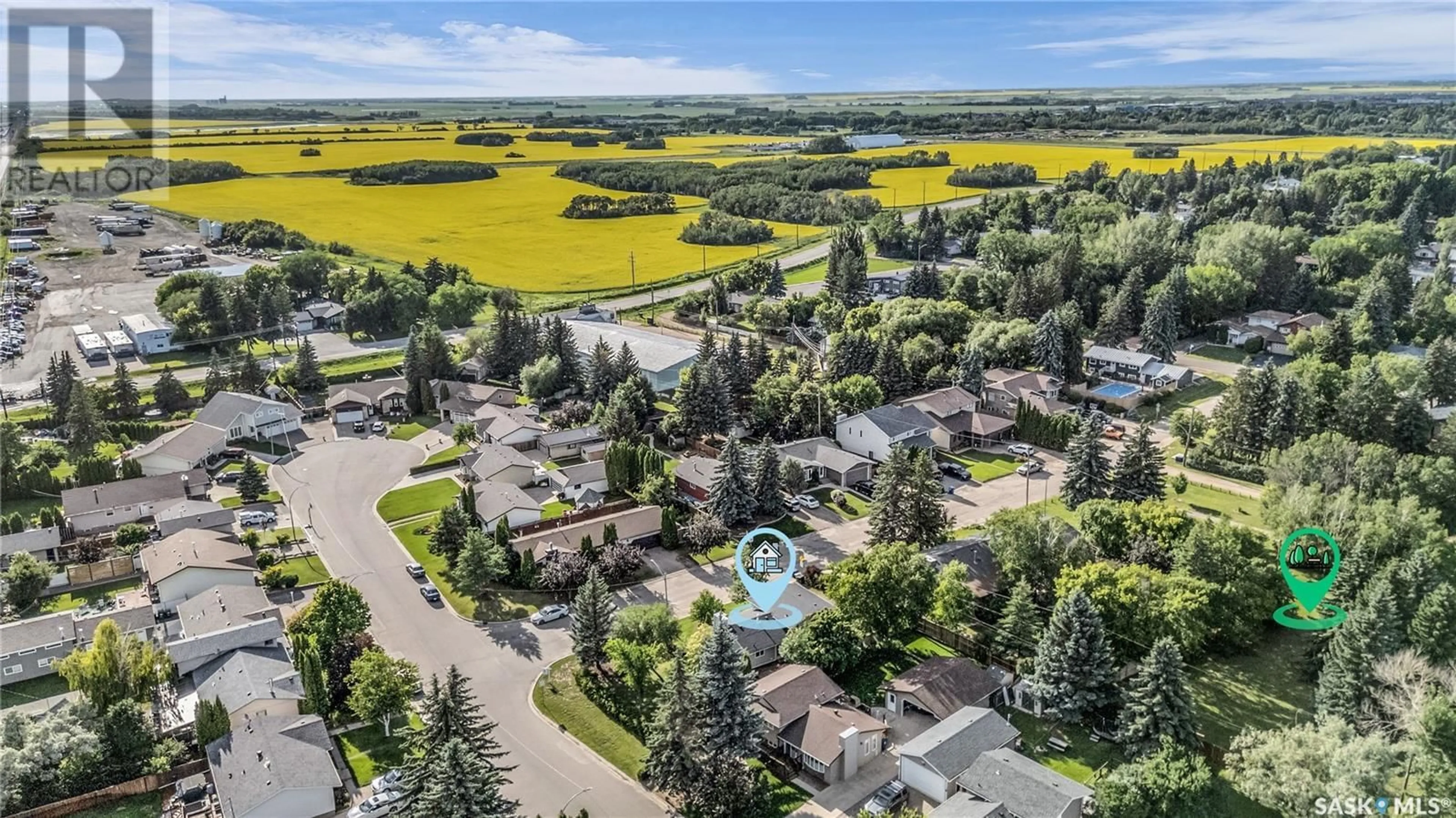 A pic from outside/outdoor area/front of a property/back of a property/a pic from drone, mountain view for 3454 CASSINO AVENUE, Saskatoon Saskatchewan S7M5G1
