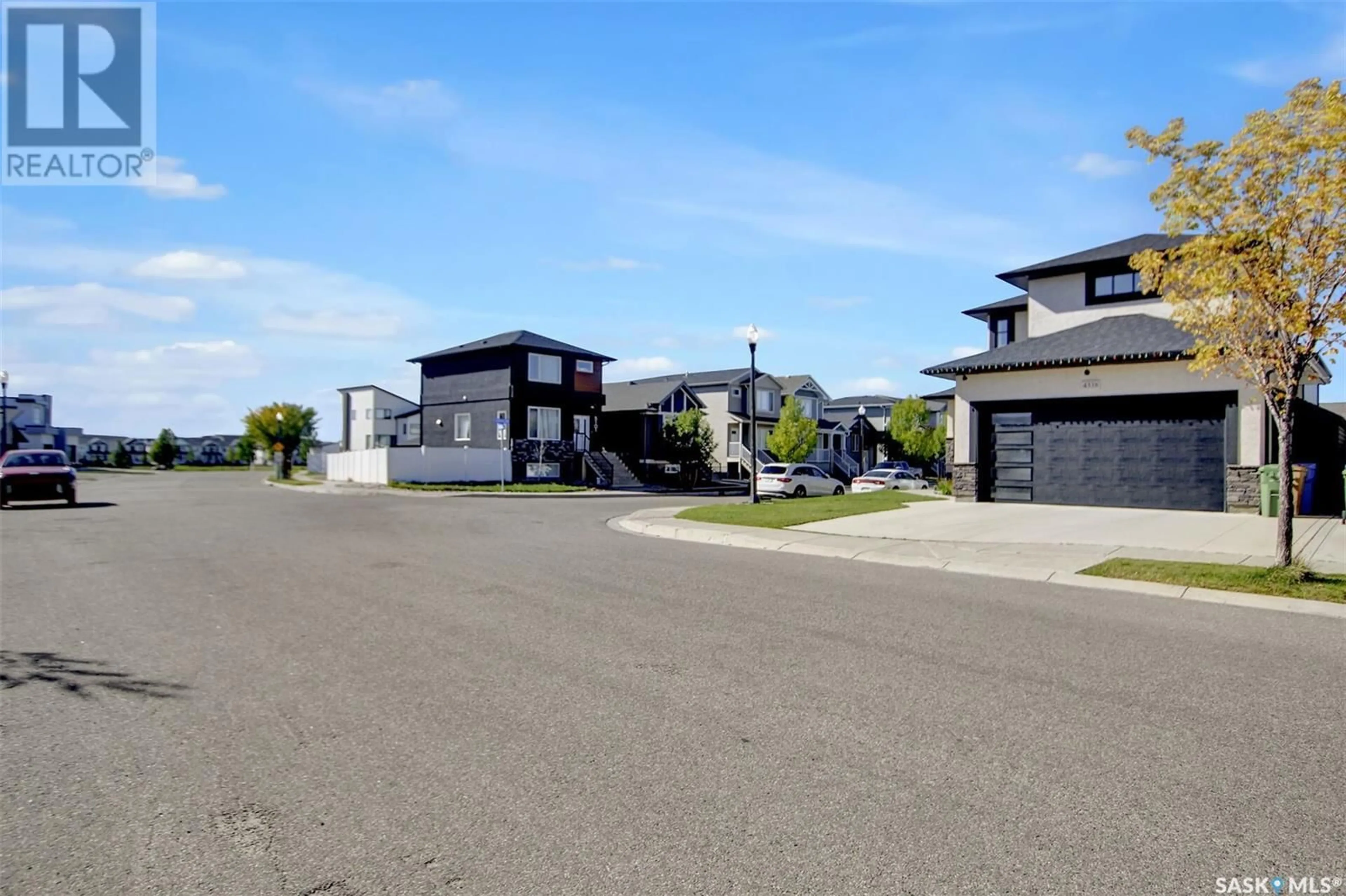A pic from outside/outdoor area/front of a property/back of a property/a pic from drone, street for 4338 ALBULET DRIVE, Regina Saskatchewan S4W0L7