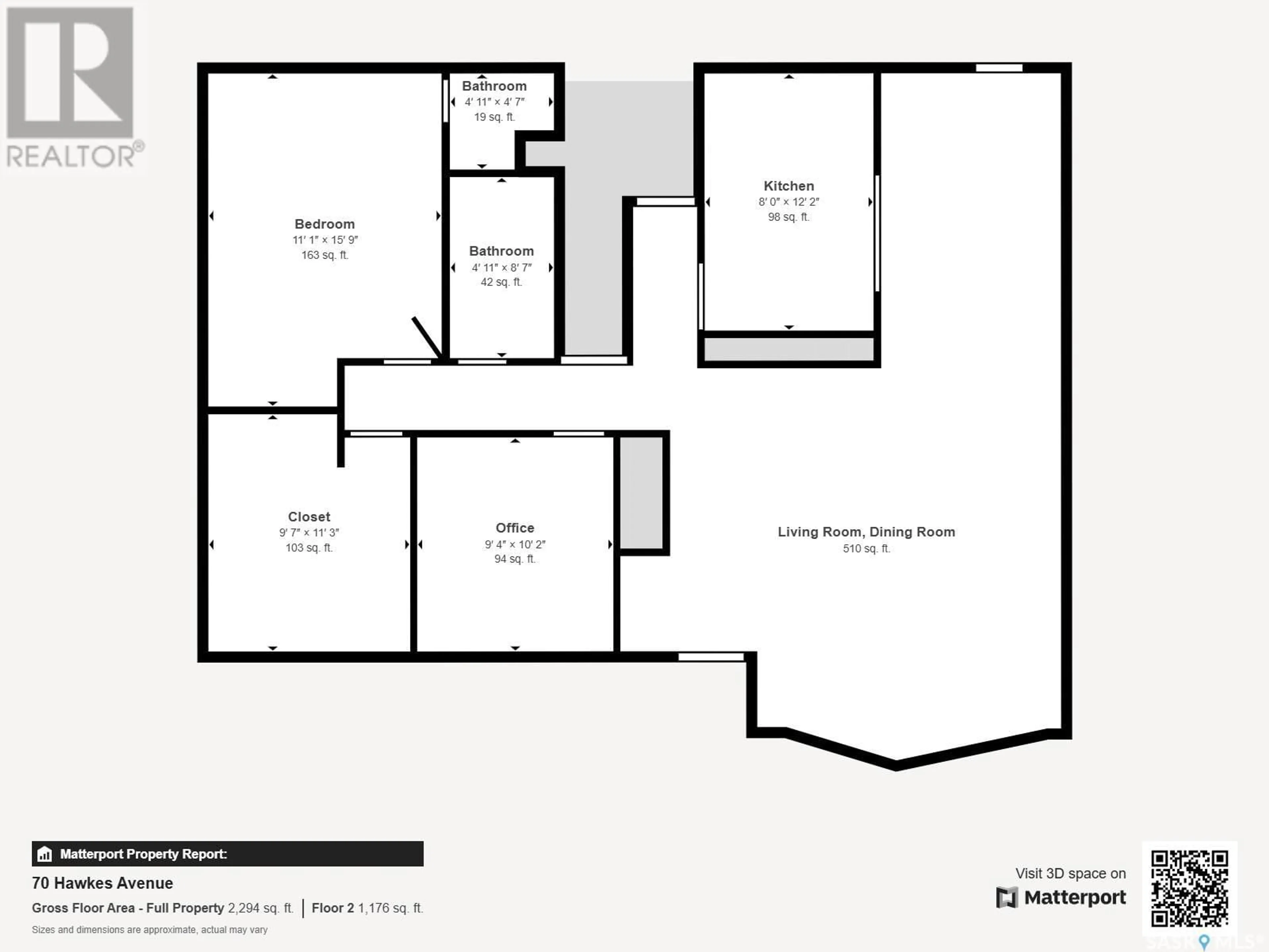 Floor plan for 70 HAWKES AVENUE, Regina Saskatchewan S4X1B4