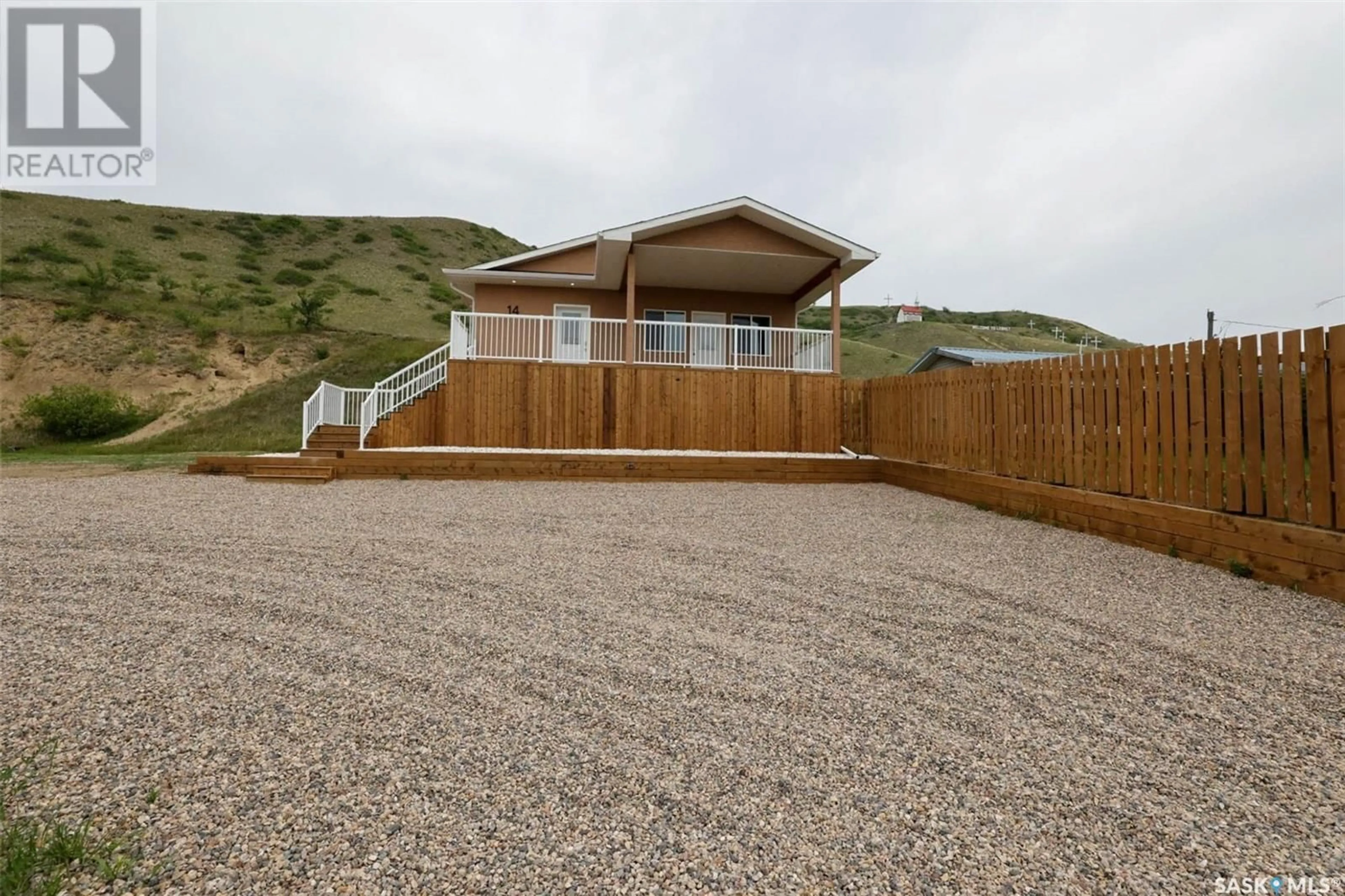 A pic from outside/outdoor area/front of a property/back of a property/a pic from drone, unknown for 14 ELLISBORO TRAIL, Lebret Saskatchewan S0G2Y0