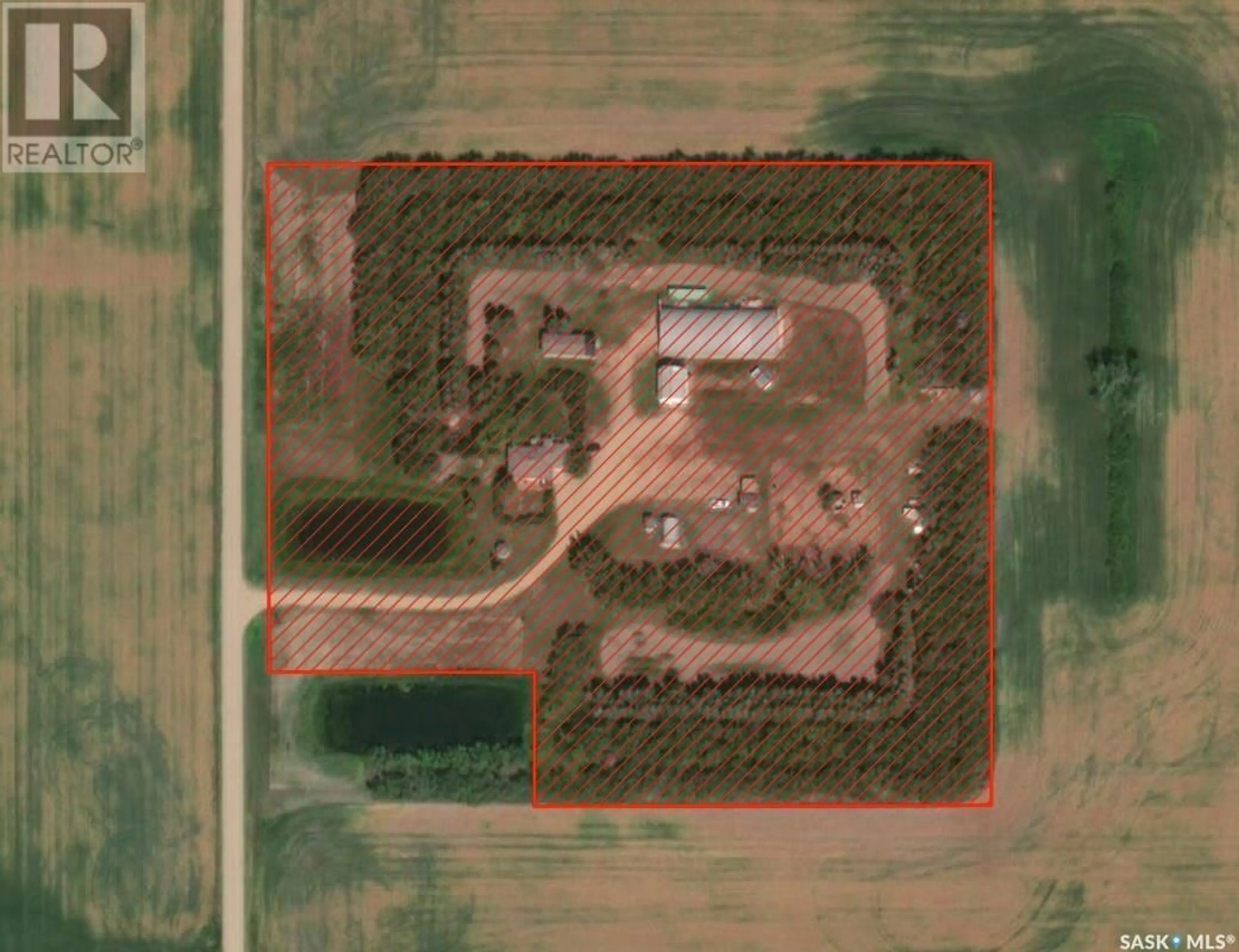 A pic from outside/outdoor area/front of a property/back of a property/a pic from drone, building for BLAGER ACREAGE, Moose Jaw Rm No. 161 Saskatchewan S6H7K7