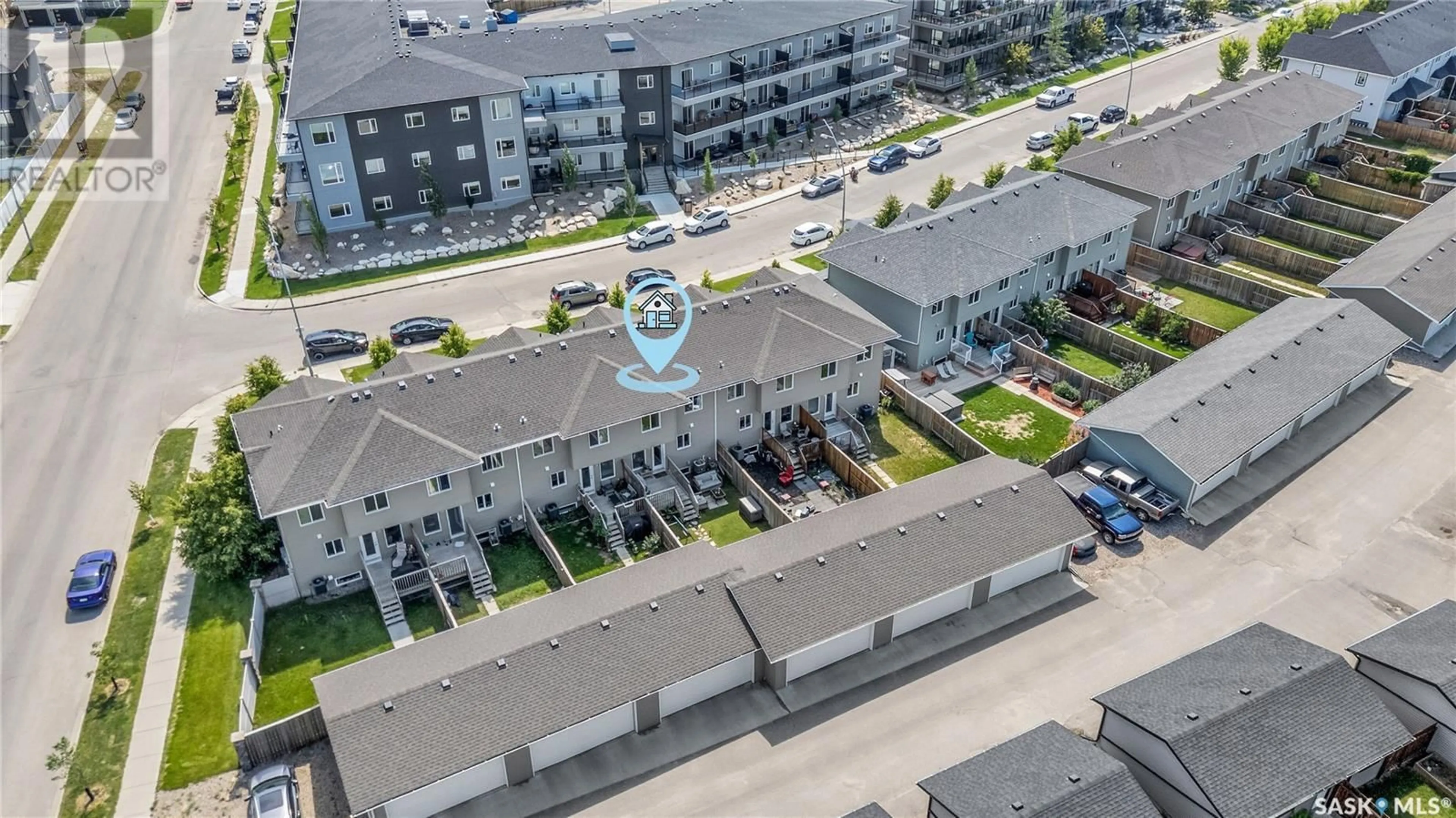 A pic from outside/outdoor area/front of a property/back of a property/a pic from drone, city buildings view from balcony for 426 MANINGAS BEND, Saskatoon Saskatchewan S7W0V6