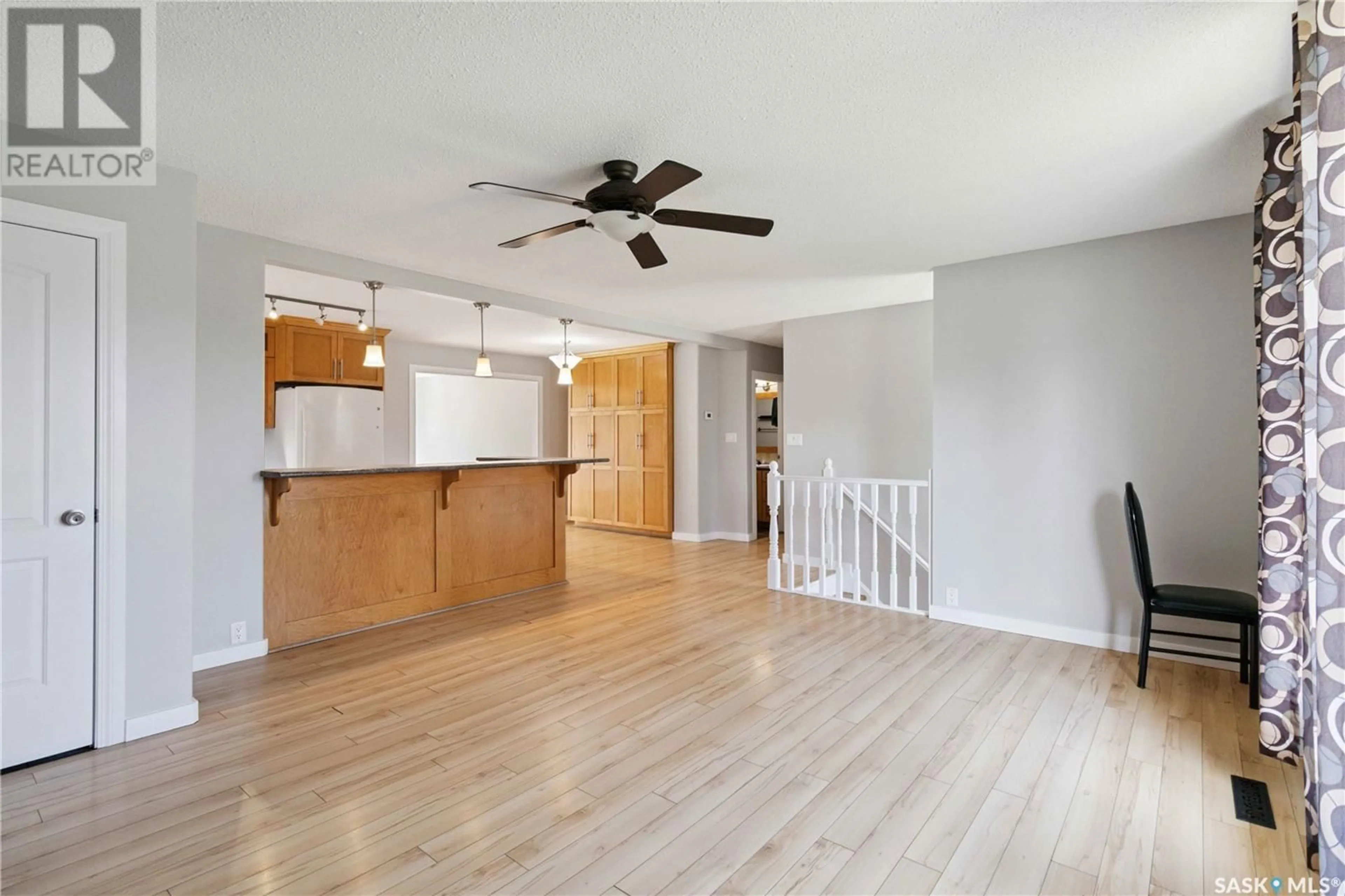 Open concept kitchen, wood/laminate floor for 205 MAIN STREET, Waldheim Saskatchewan S0K4R0