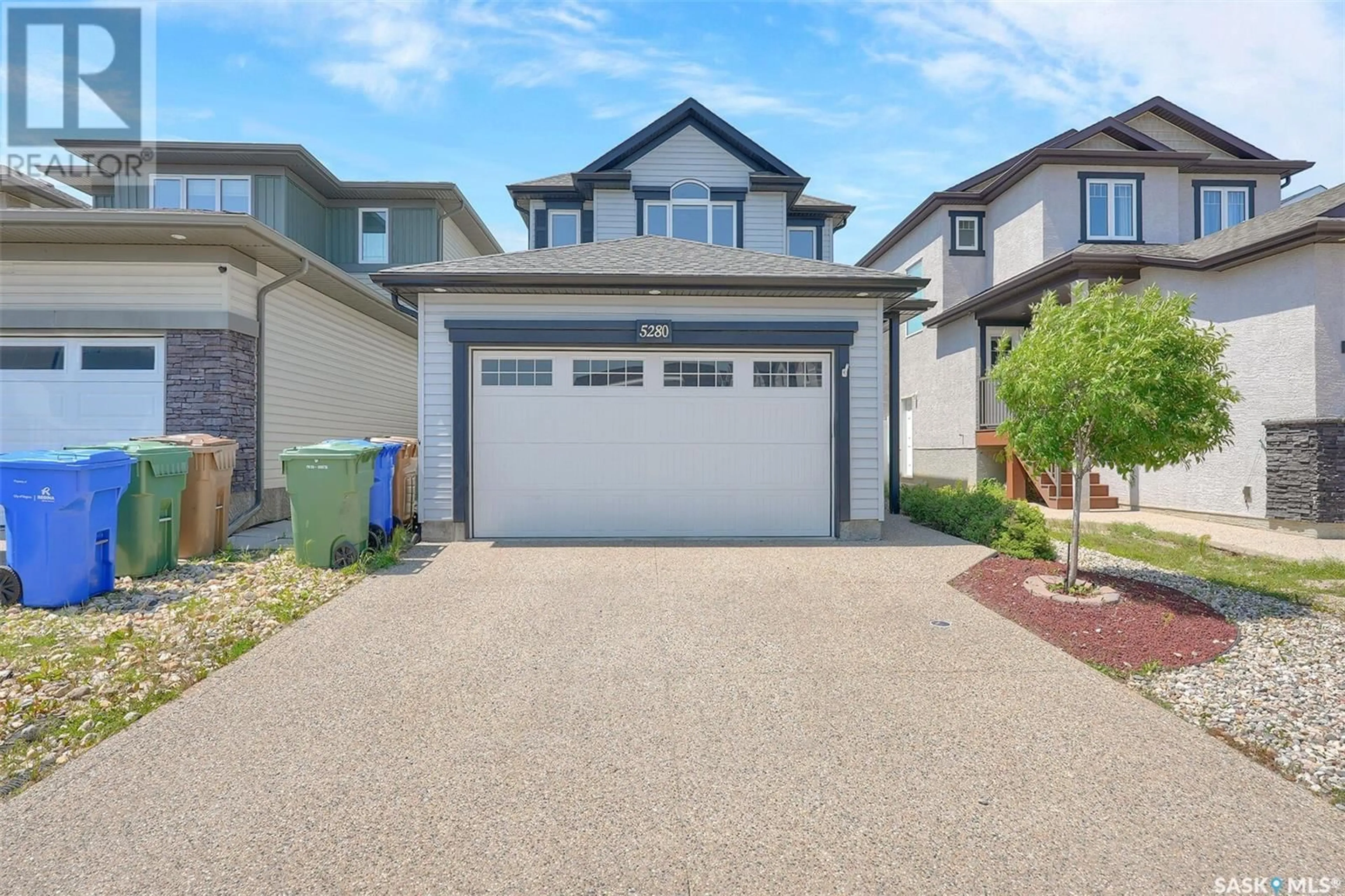 Home with vinyl exterior material, street for 5280 CRANE CRESCENT, Regina Saskatchewan S4W0J3