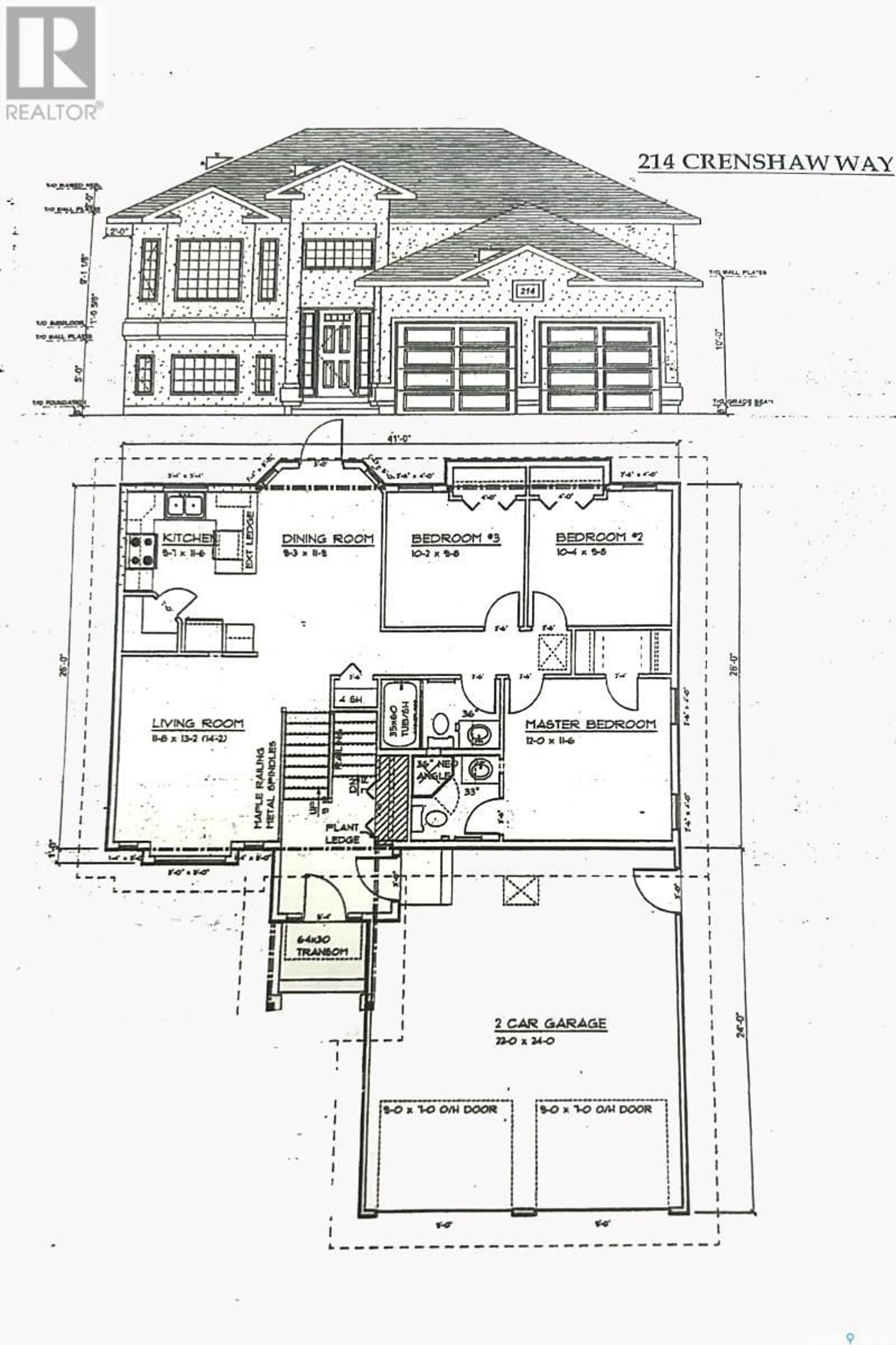 Floor plan for 214 CRENSHAW WAY, Warman Saskatchewan S0K4S1